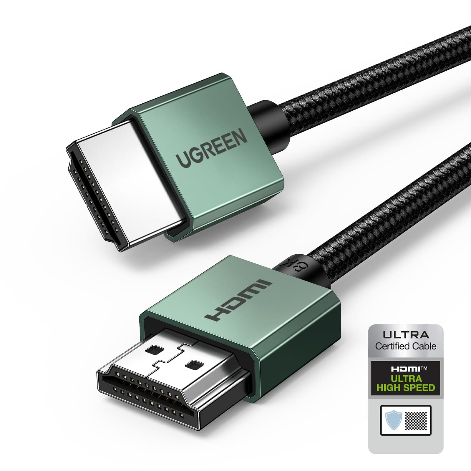 UGREEN 8K Flexibles und Schlankes HDMI Kabel, HDMI 2.1 Kabel 10K 8K 60Hz 4K 120Hz DynamicHDR, HDCP, eARC, High Speed 48Gbps Aluminium kompatibel mit PS5/PS4, Xbox Series X/S/HDTV Projektor (2M) 2.0 Meter Angebot bei HelloDeals