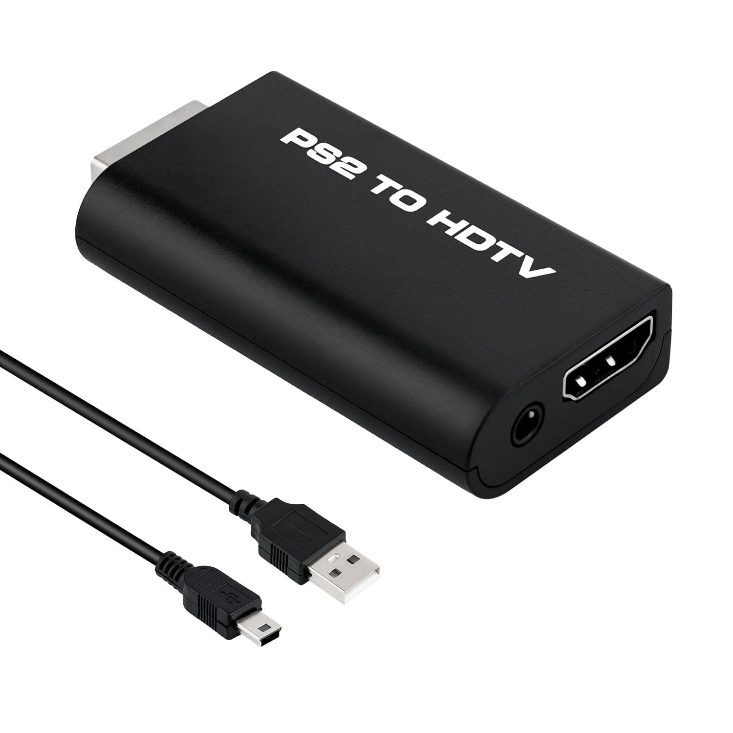 Mcbazel PS2 to Hdmi Adapter auf Hdmi Konverter PS2 mit 3,5-mm-Audioausgang für HDTV-Monitor,Kompatibel mit PS2 10000, 30000, 50000 und 70000,Nicht für PS2 90000/2 Slim/PS1/PS3/PS4 Angebot bei HelloDeals