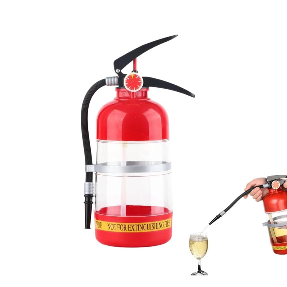 2L Getränke Dispenser Biertower, Feuerlöscher Bierspender, Cocktail Likör Wein Pumpe Dispenser, Mini-Zapfanlagen Bar-Butler Zapfsäule, Wasserfässer Getränkespender Für Spirituosen/Juice Angebot bei HelloDeals