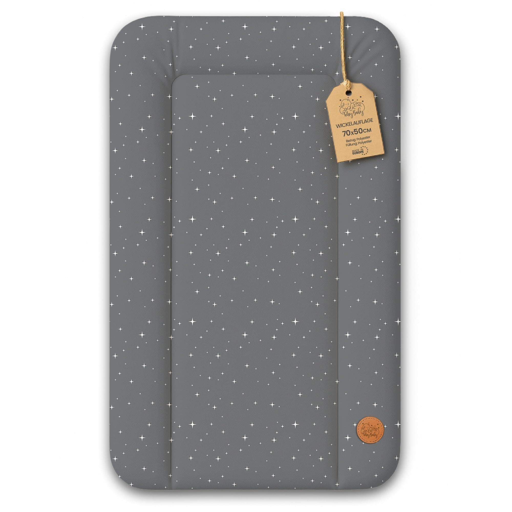 Wickelauflage Wickelunterlage abwaschbar und wasserdicht 70x50 cm - Wickelmatte zum Auflegen auf Wickeltisch Wickelaufsatz Wickelkommode oder Waschmaschine changing mat 70 x 50 Galaxie B Galaxie B Modell 2: 70 x 50 cm Angebot bei HelloDeals