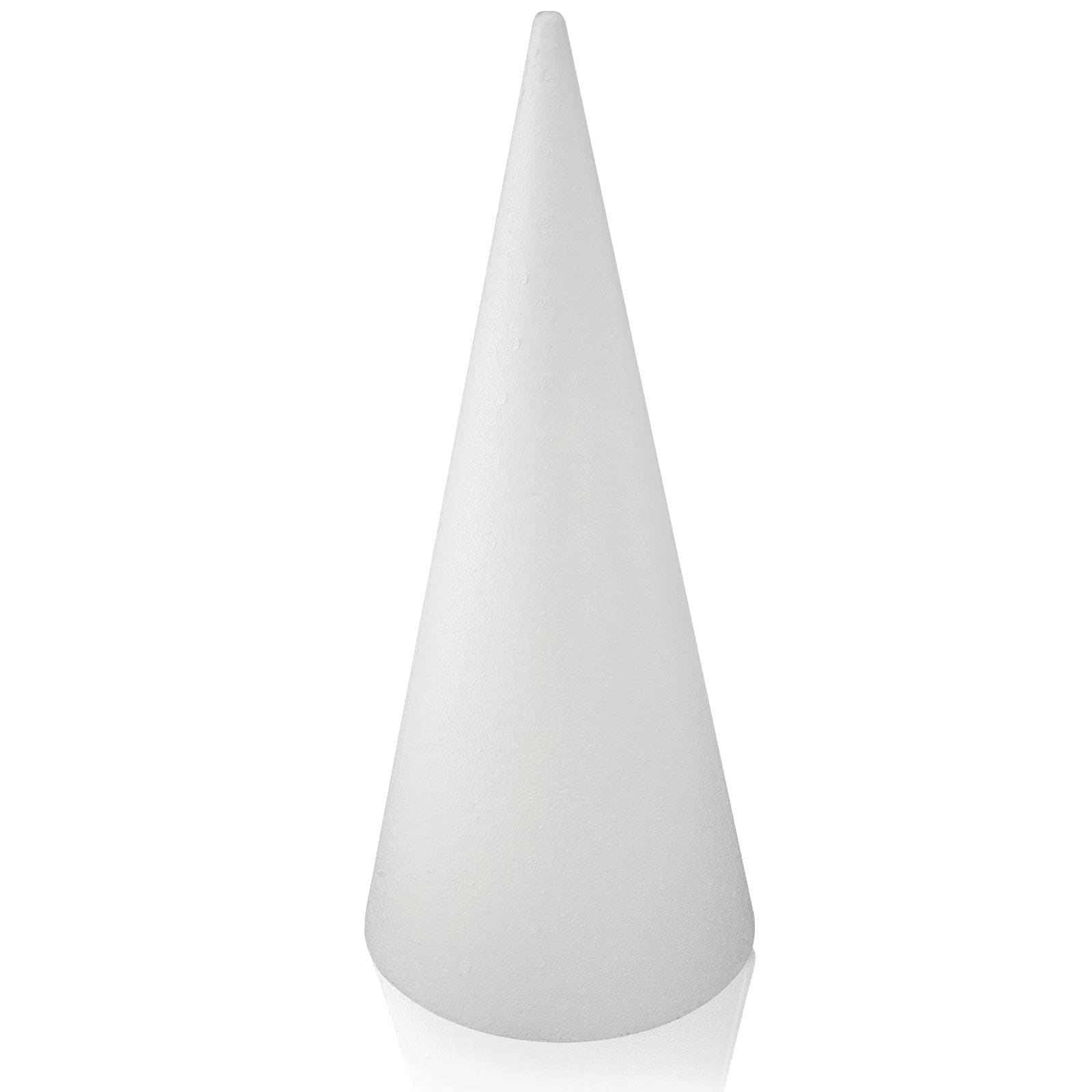 MCE-Commerce A32181 Styroporkegel Ø 18 cm Höhe 40 cm, Polystyrol, Weiß Angebot bei HelloDeals