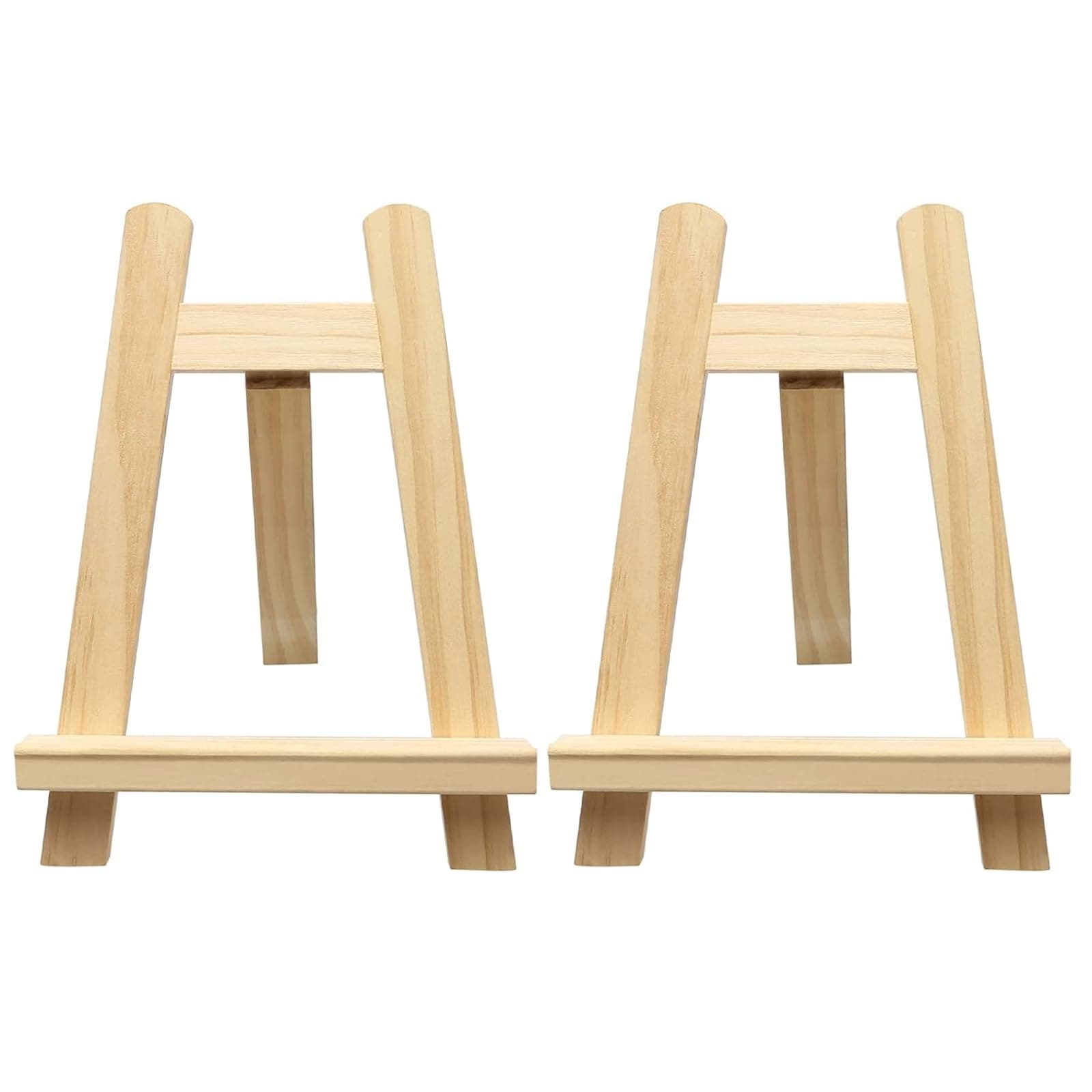Mini Staffelei klein, 2 Stück Mini Holzstaffeleien Kleine Tischstaffelei Tisch Tafel Dreieck Holz Stand, Staffelei Bilderrahmen Halterung für Desktop Gemälde Display Fotos (20 x 15cm) Angebot bei HelloDeals