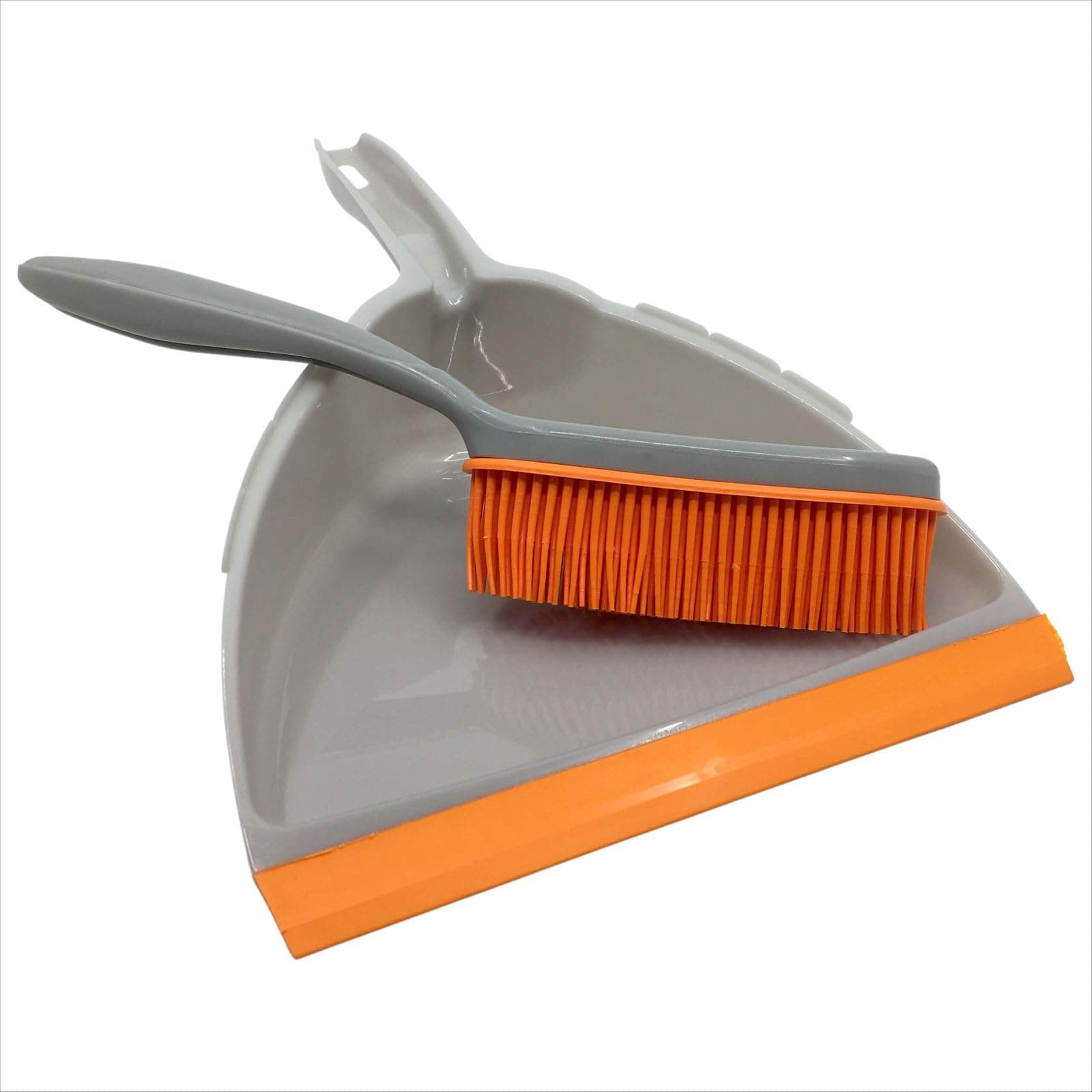 Gravidus Kehrset mit Kehrblech und Handfeger aus Gummi - Ideal für Tierhaare & schmutz - Laminat & Teppich etc. - Maße: ca. 24 x 32 x 7 cm Angebot bei HelloDeals