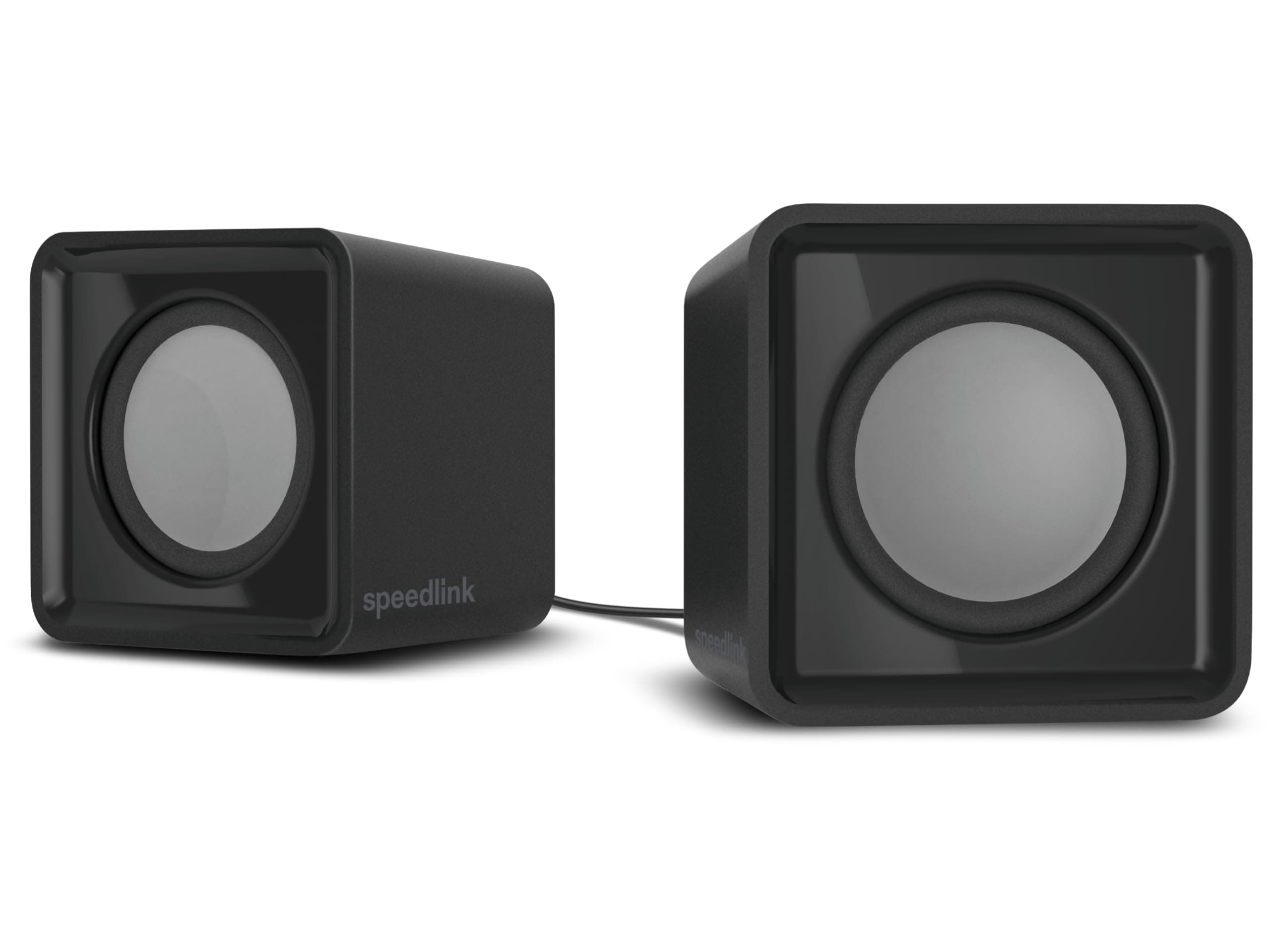 Speedlink TWOXO Stereo PC Speaker - aktive PC Lautsprecher mit 3,5mm Klinkenstecker, 10W, kleine PC Boxen für Desktop, Notebook, Laptop, kabelgebunden, schwarz Angebot bei HelloDeals