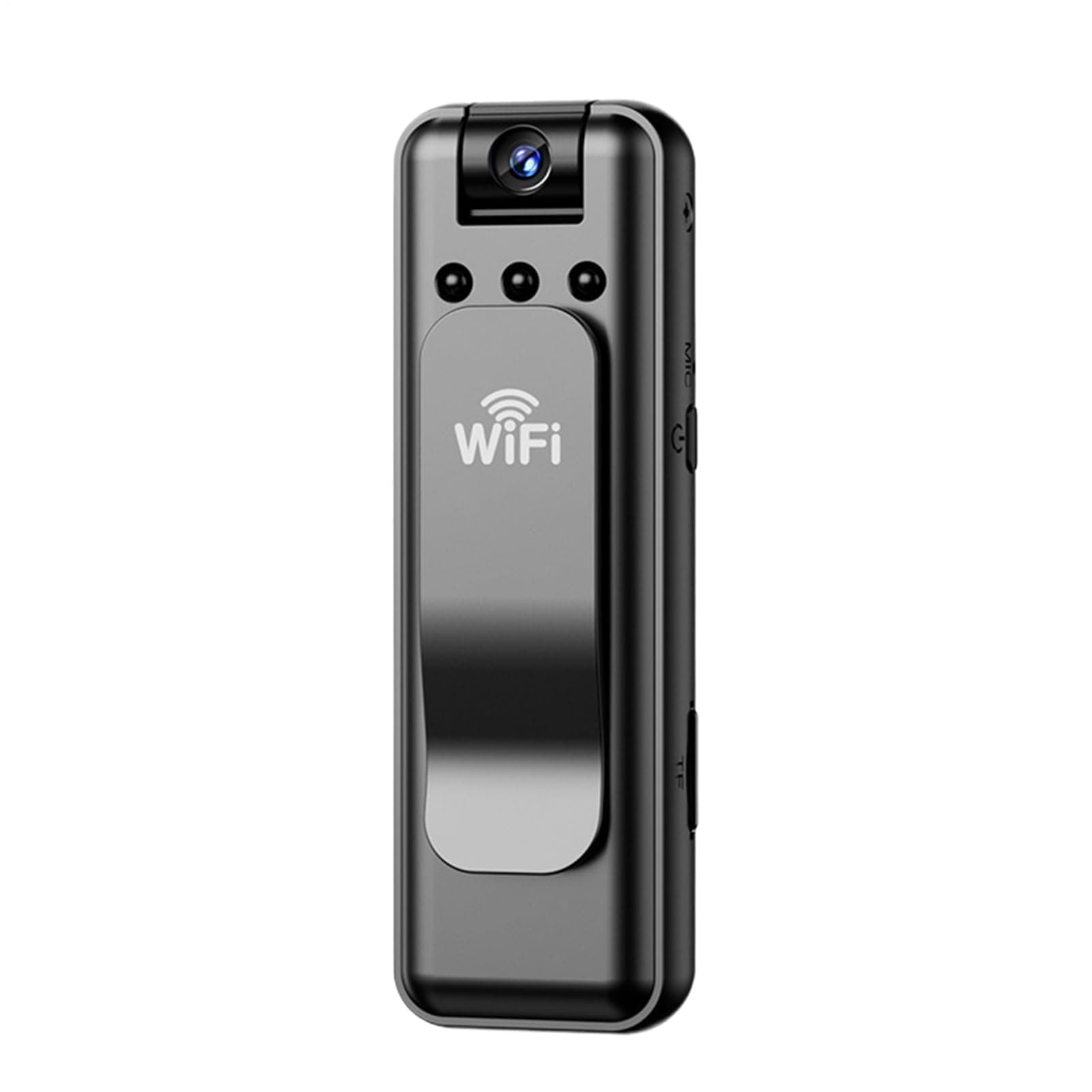 Tragbarer Shoo Ting Recorder, kleine Sicherheitskamera mit Clip, tragbarer Video-Audio-Aufnahme-Camcorder, schwarz, einfach zu bedienen, tragbar für Outdoor, Radfahren, Wandern, Reisen Angebot bei HelloDeals