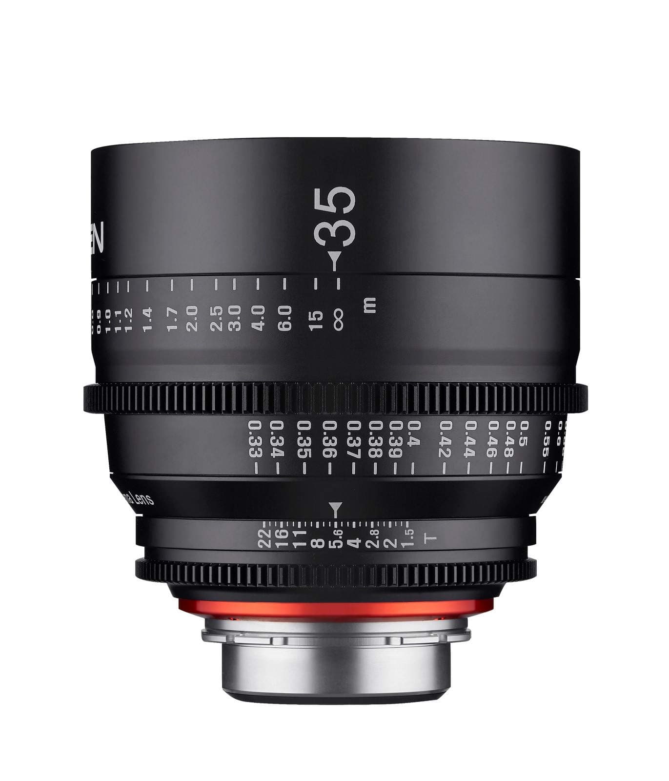 XEEN Cinema 35mm T1,5 PL Vollformat Objektiv MF Cine Video Lens für hohe Auflösungen mit Follow Focus Zahnkränze Angebot bei HelloDeals