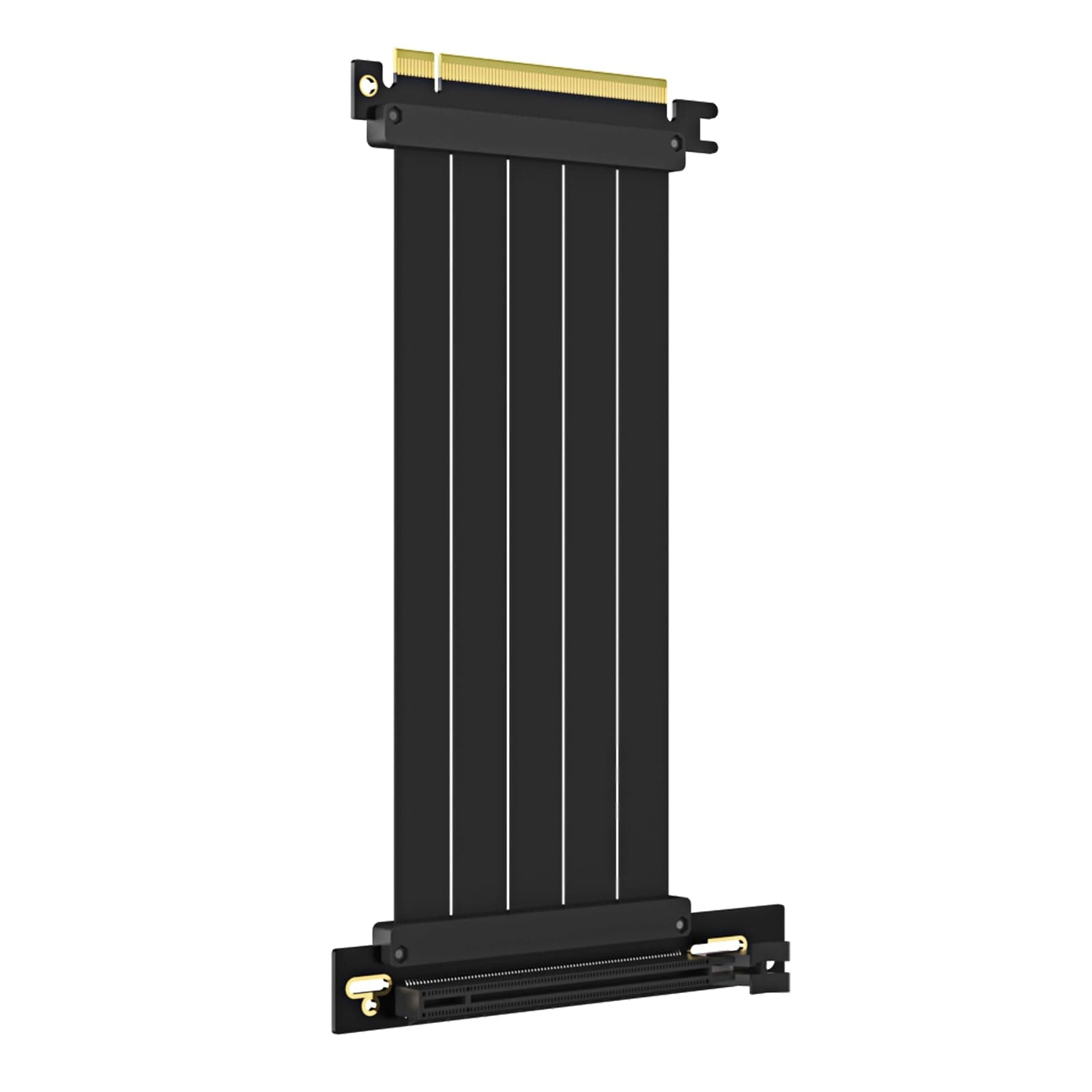 GLOTRENDS 200mm PCIe 4.0 X16 Riser Kabel für PCIe 4.0/3.0 GPUs, wie GeForce RTX 40/30 Serie und AMD Radeon RX7000/RX6000 Serie, etc. 200 mm 90 Grad rechter Winkel Angebot bei HelloDeals