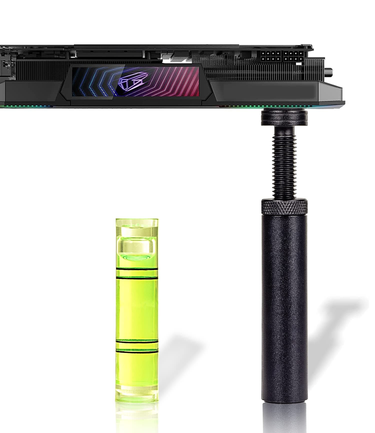 Grafikkarten Halterung, GPU Halterung, Grafikkarten Halter, Video Karte Sag Halter, Grafikkartenhalterung Aus Aluminium, L(70mm-120mm) Schwarz(70mm-120mm) Angebot bei HelloDeals
