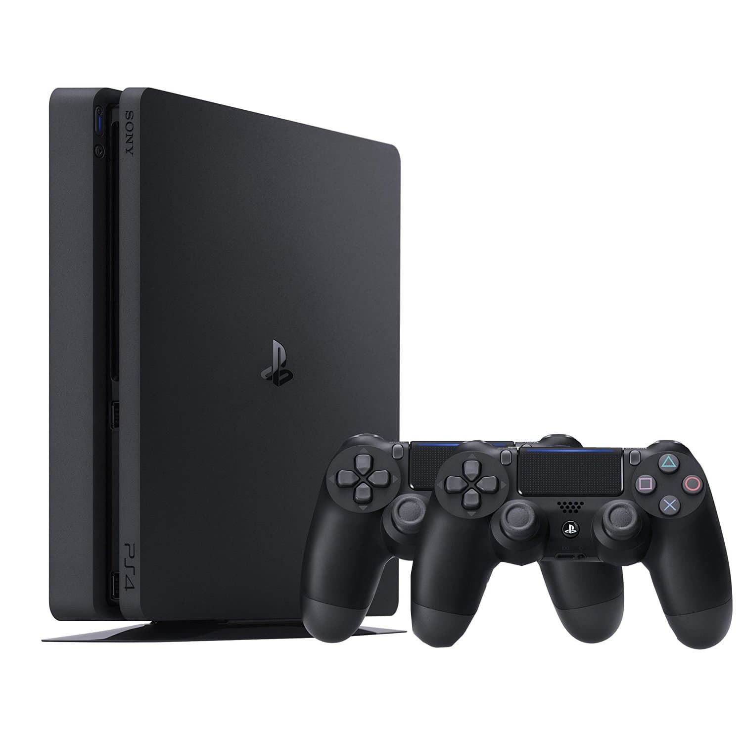 PlayStation 4 - Konsole (500GB, schwarz, slim) inkl. 2. DualShock Controller Angebot bei HelloDeals
