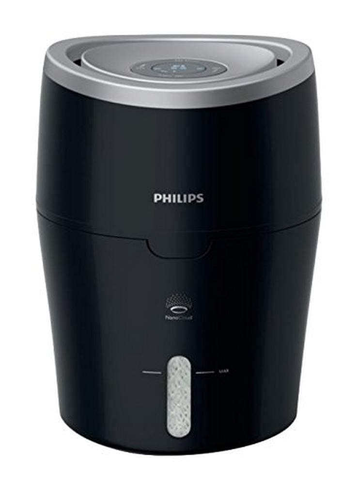 Philips Luftbefeuchter mit hygienischer NanoCloud-Technologie, 1 Stück, schwarz/silber, HU4813/10 Angebot bei HelloDeals