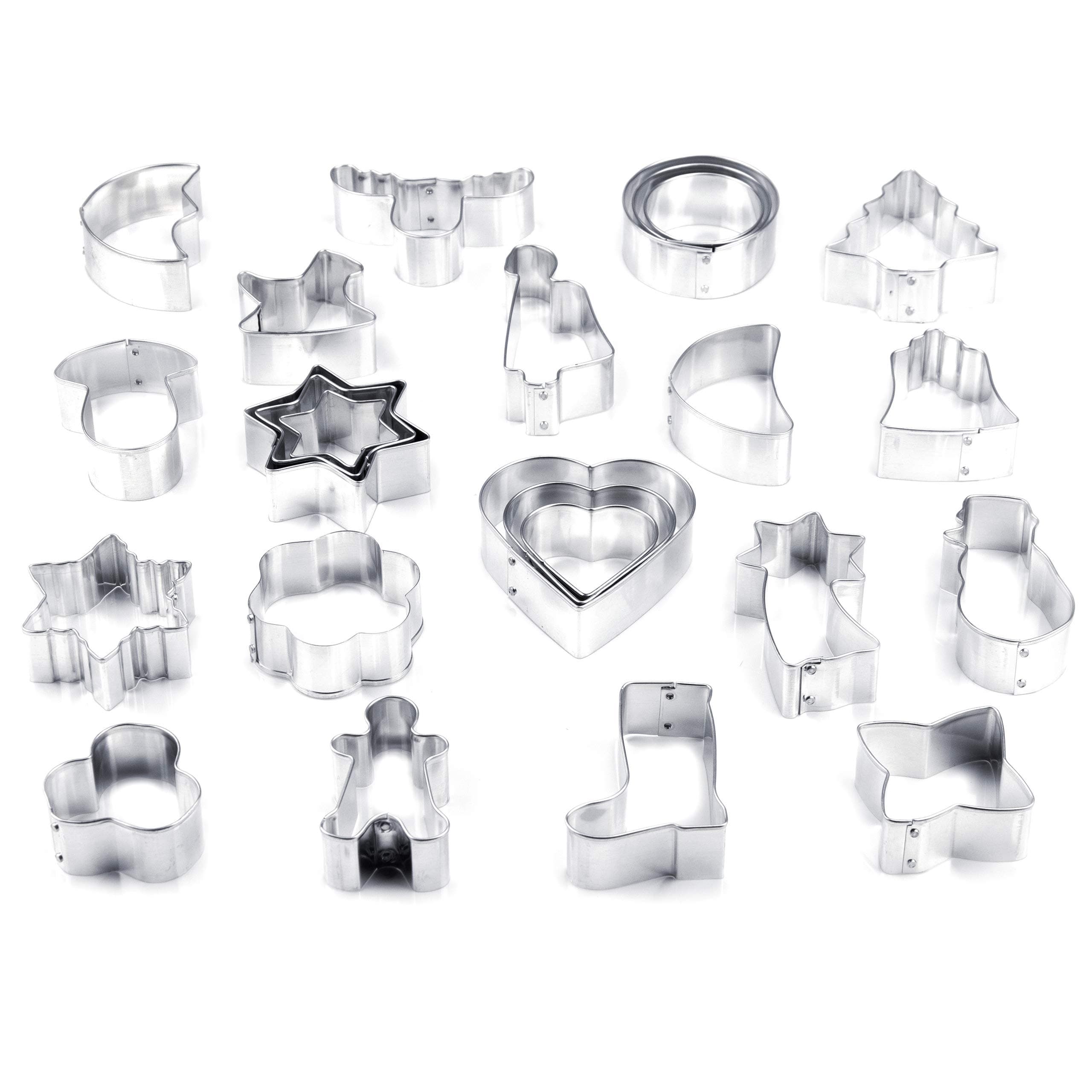 Ausstechformen Set Weihnachten - 25 Ausstecher für Kekse Plätzchen - Verschiedene Formen und Motive Starter Set Weihnachten Angebot bei HelloDeals