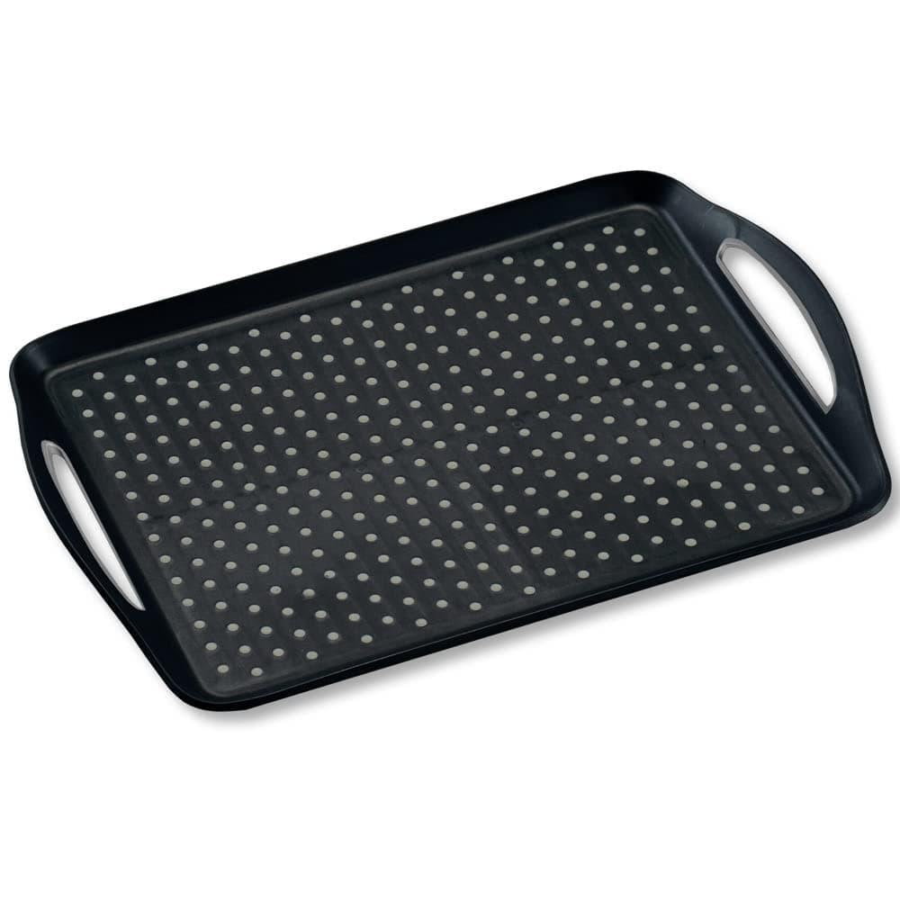 Kesper |Serviertablett, Material: Kunststoff, Maße: B 45,3 x T 32 x H 4,5 cm, Farbe: Schwarz, Grau | 77201 Angebot bei HelloDeals