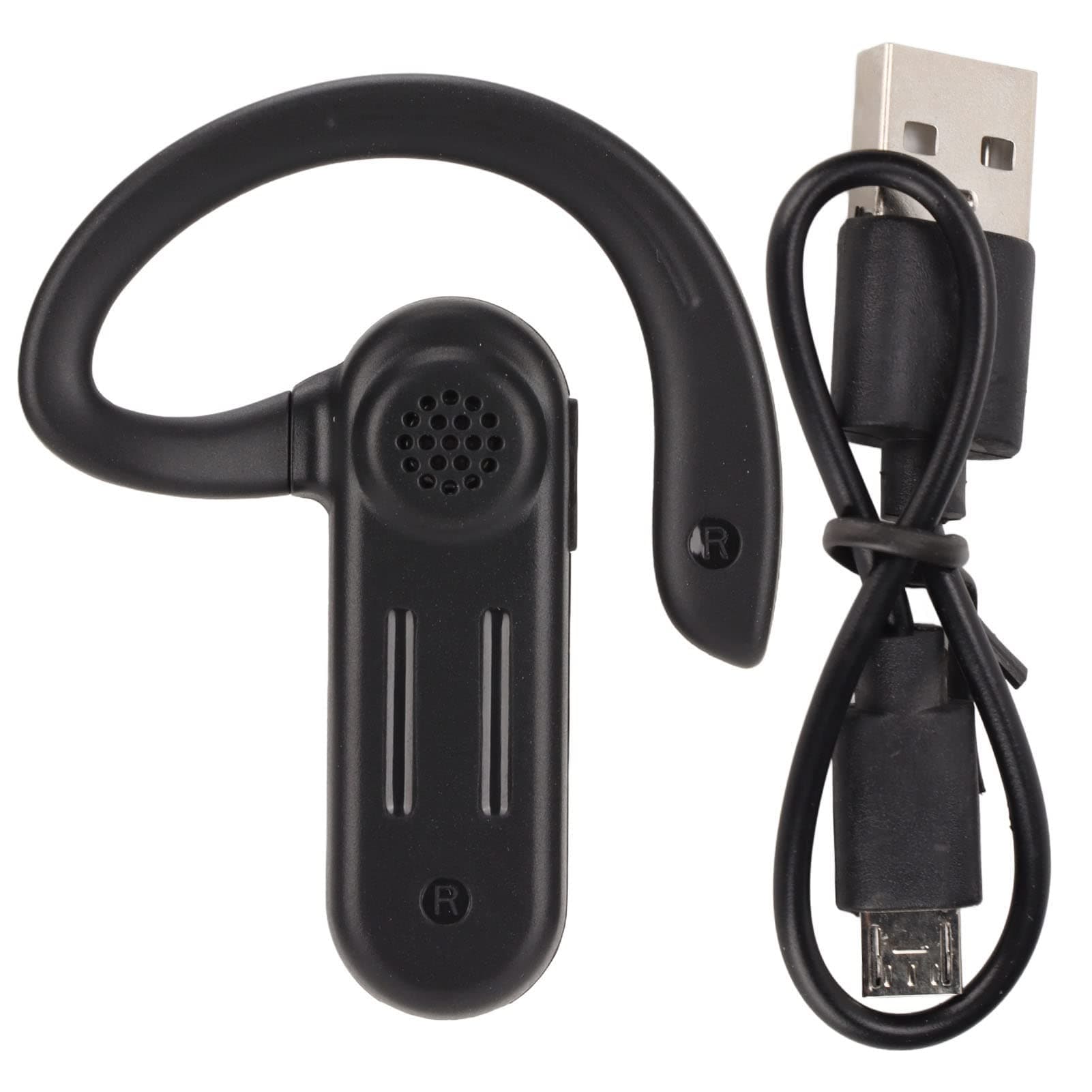 Kabellose Bluetooth-Kopfhörer, für Geschäftsreisen, Reisen, Kabelloser Bluetooth-Ohrhörer V5.2, Kopfhörer-Ohrbügel-Design, LED-Digital-wasserdichtes Business-Headset Angebot bei HelloDeals