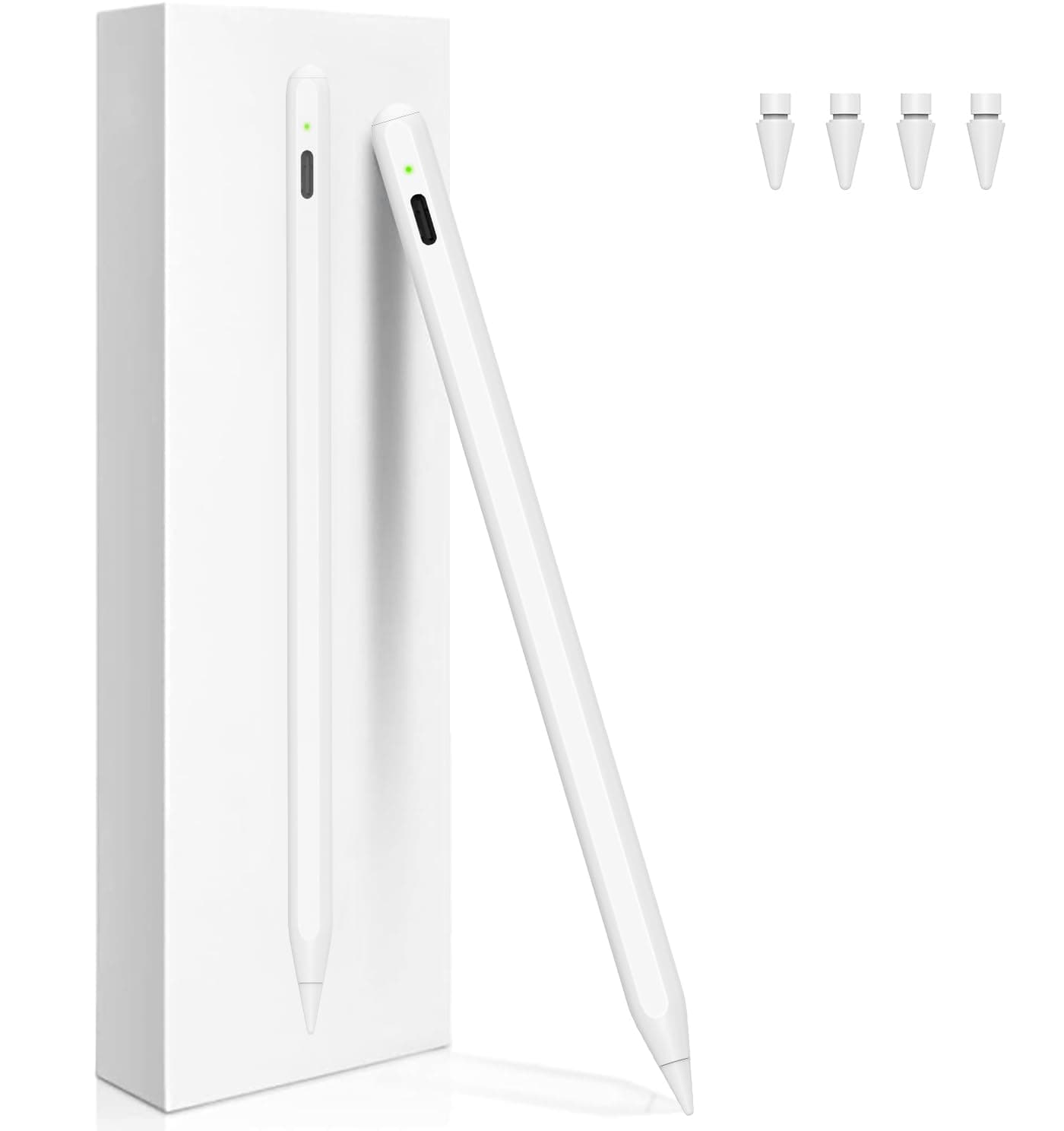 Stift für iPad 2. Generation mit kabelloser Aufladung, iPencil 2. Generation Mit Handfläche Ablehnung& Neigung Pencil für iPad 6/7/8/9/10, Mini 5/6, Air 3/4/5/11'M2, iPad Pro 11''/12.9''/13'M4 Weiß Angebot bei HelloDeals