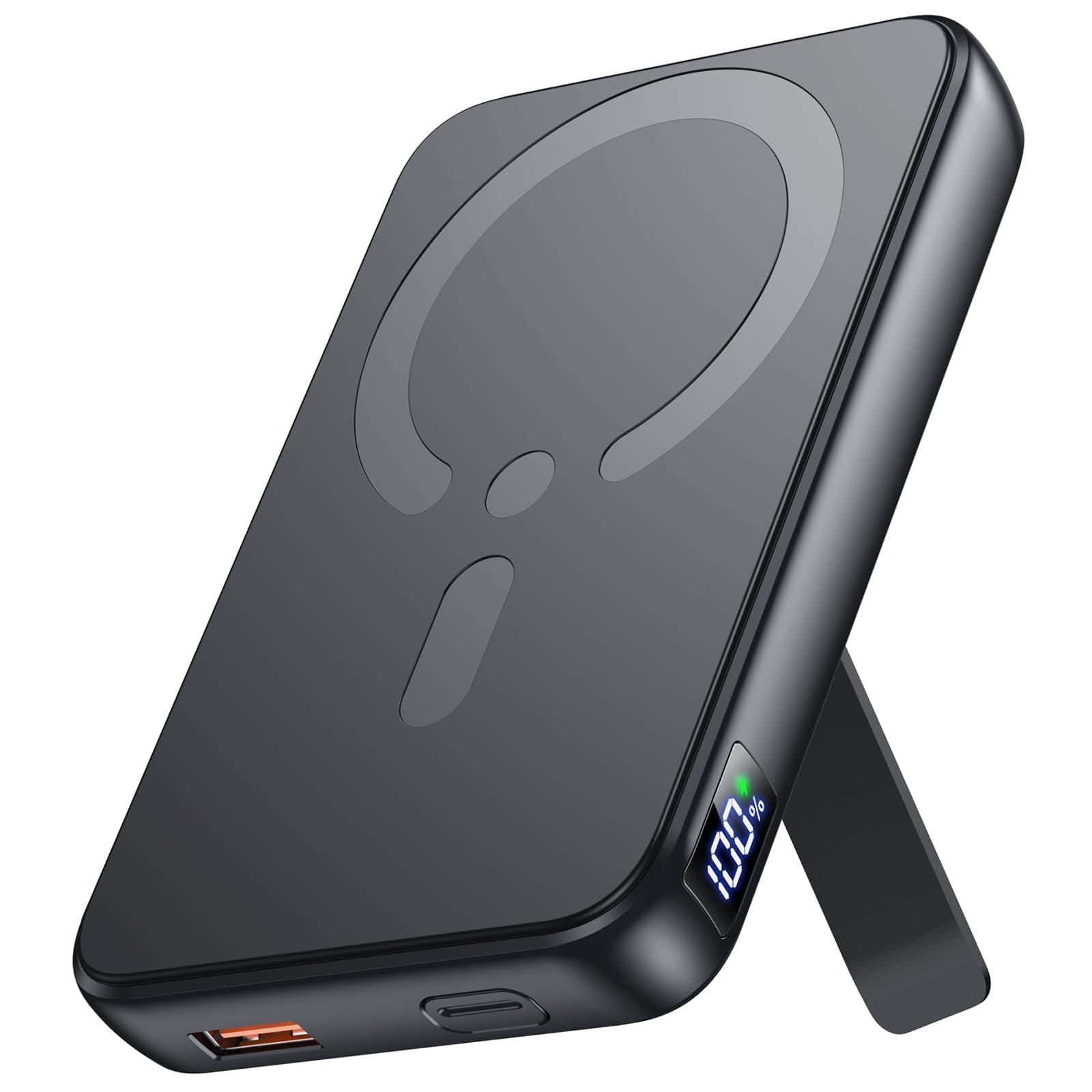 Powerbank für Magsafe, 12000mAh Magnetische Power Bank, PD 22.5W USB-A Ausgabe, Kabelloses Tragbares Ladegerät mit Typ-C-Eingang und Ausgang, LED-Anzeige für iPhone 17/16/15/14/13/12/Pro/Pro Max Serie Angebot bei HelloDeals