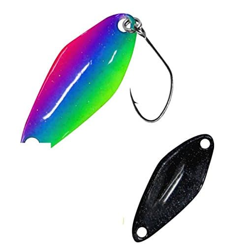 FTM Spoon Tremo 2, 9cm - Forellenblinker zum Ultra Light Angeln auf Forellen, Forellenköder zum Spinnangeln, Spinnköder, Blinker, Farbe:grün-blau-Chartreuse/schwarz, Gewicht:0, 9g Angebot bei HelloDeals