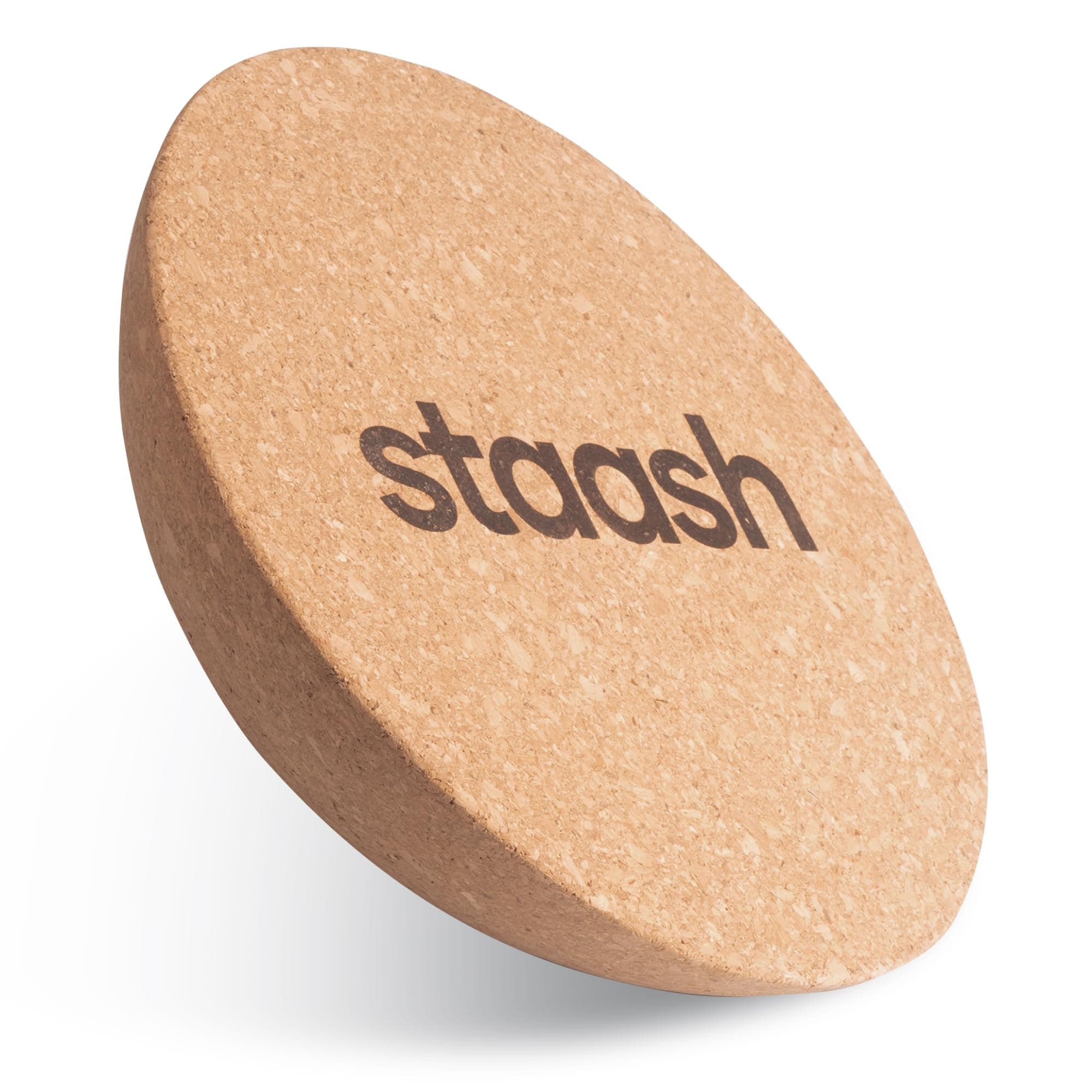 STAASH® Kork-Halbkugel – Balance Trainer Ø30 cm aus Naturkork – Für Yoga, Reha, Fitness & Boardsport – Optional mit Tragebeutel, Antirutschmatte & Massageball – Umweltfreundlich Disc Angebot bei HelloDeals