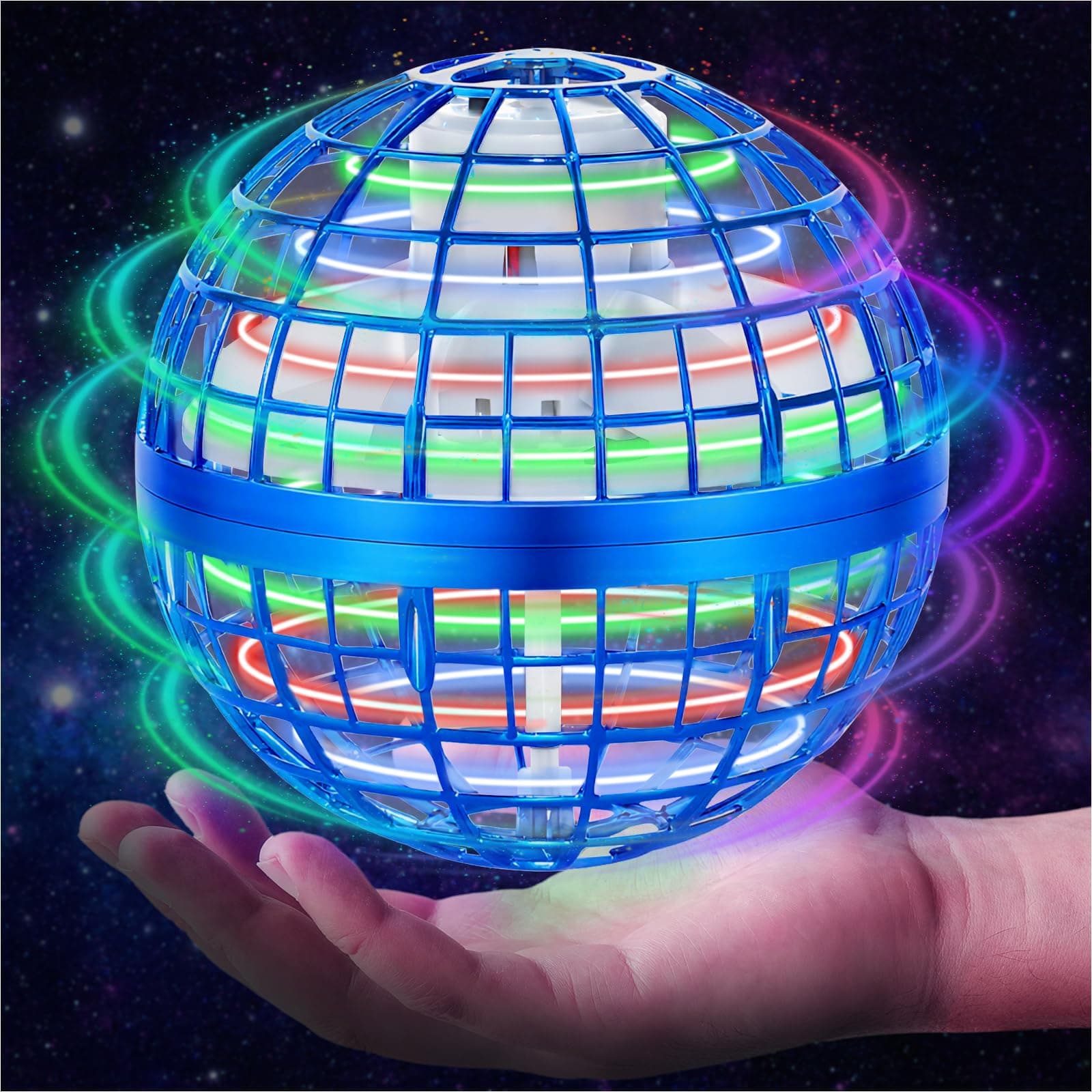 Fliegender Ball Spielzeug 2025 - Flying Orb Ball Hover Ball Cosmic Globe Boomerang, handgesteuerte Drohne im Orbit, cooles Outdoor-Spielzeug, Geschenke für Jungen ab 6 7 8 9 10 Jahre Mädchen Teenager Angebot bei HelloDeals