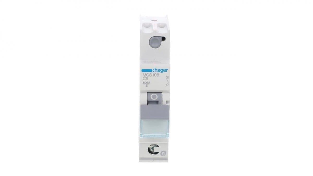 Leitungsschutzschalter 1 polig 6kA B-Charakteristik 6A QuickConnect 1 Modul Angebot bei HelloDeals