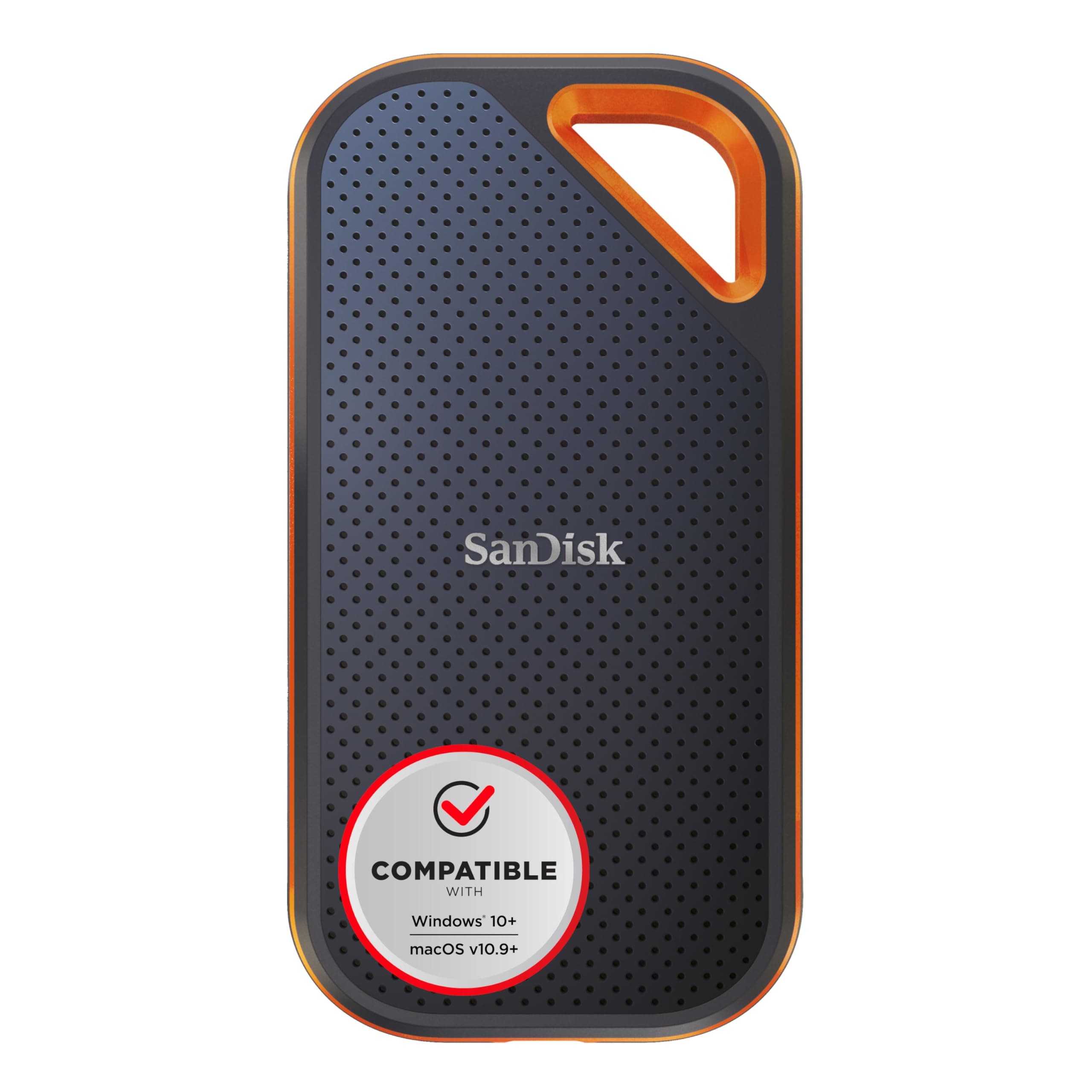 SanDisk Extreme PRO Portable SSD 2 TB (externe SSD, NVMe-SSD-Performance, 2,5 Zoll, 2.000 MB/s Lesen und Schreiben, AES-Verschlüsselung, IP65-Wasser- und -Staubschutz) grau Schwarz 2 TB Angebot bei HelloDeals