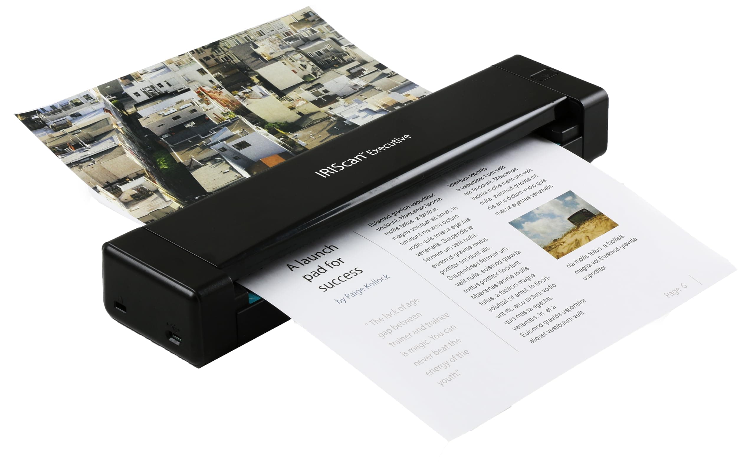 IRIScan Executive Mobile Scanner-dokumentenscanner A4 8PPM Duplex Scanner - v4: PDF-Editor, USB-betrieben, OCR, Scan zu Word, PDF, XLS, Visitenkarten zu Outlook, Win Angebot bei HelloDeals