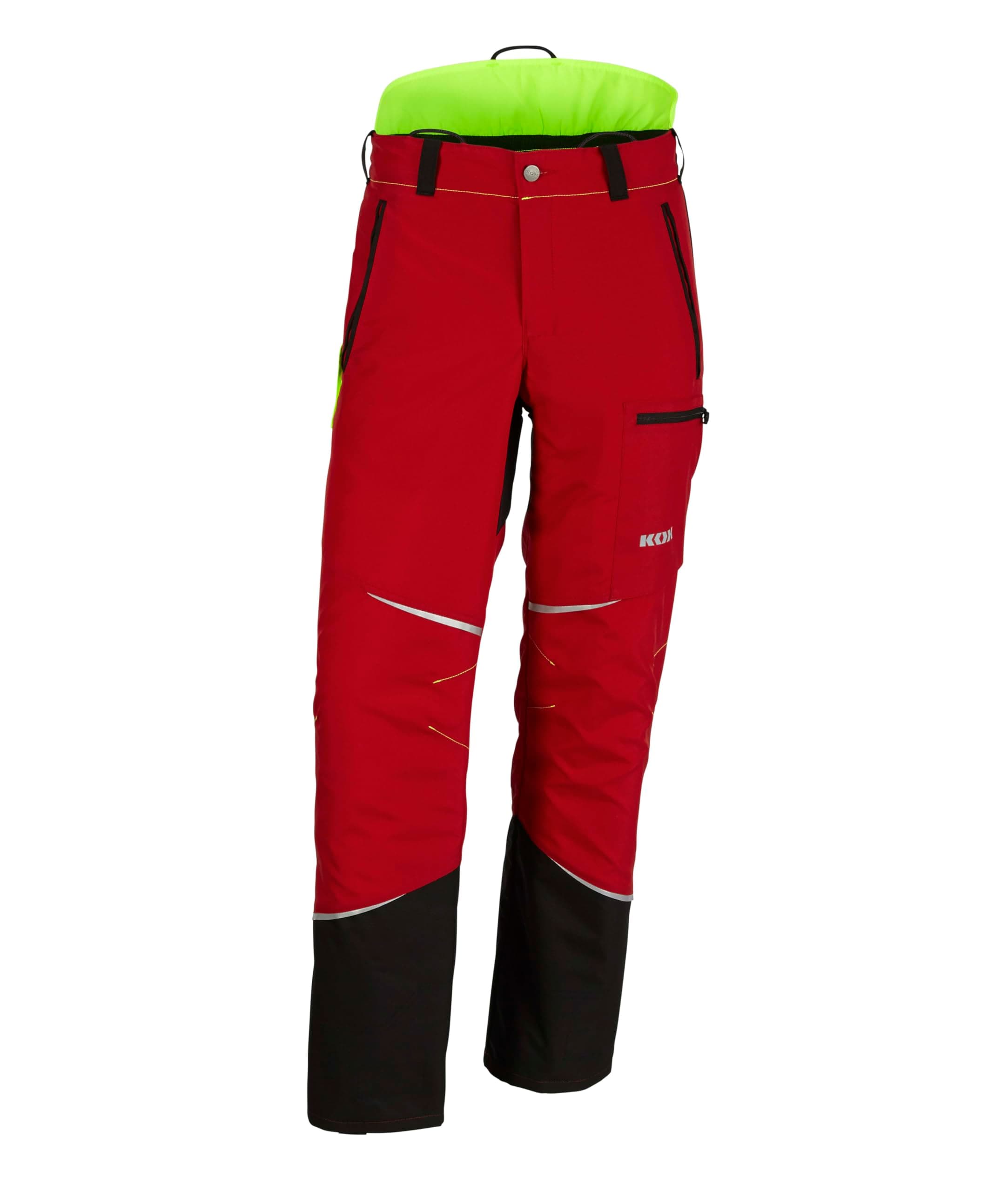KOX Schnittschutzhose Mistral 3.0 Rot/Gelb 52 Angebot bei HelloDeals