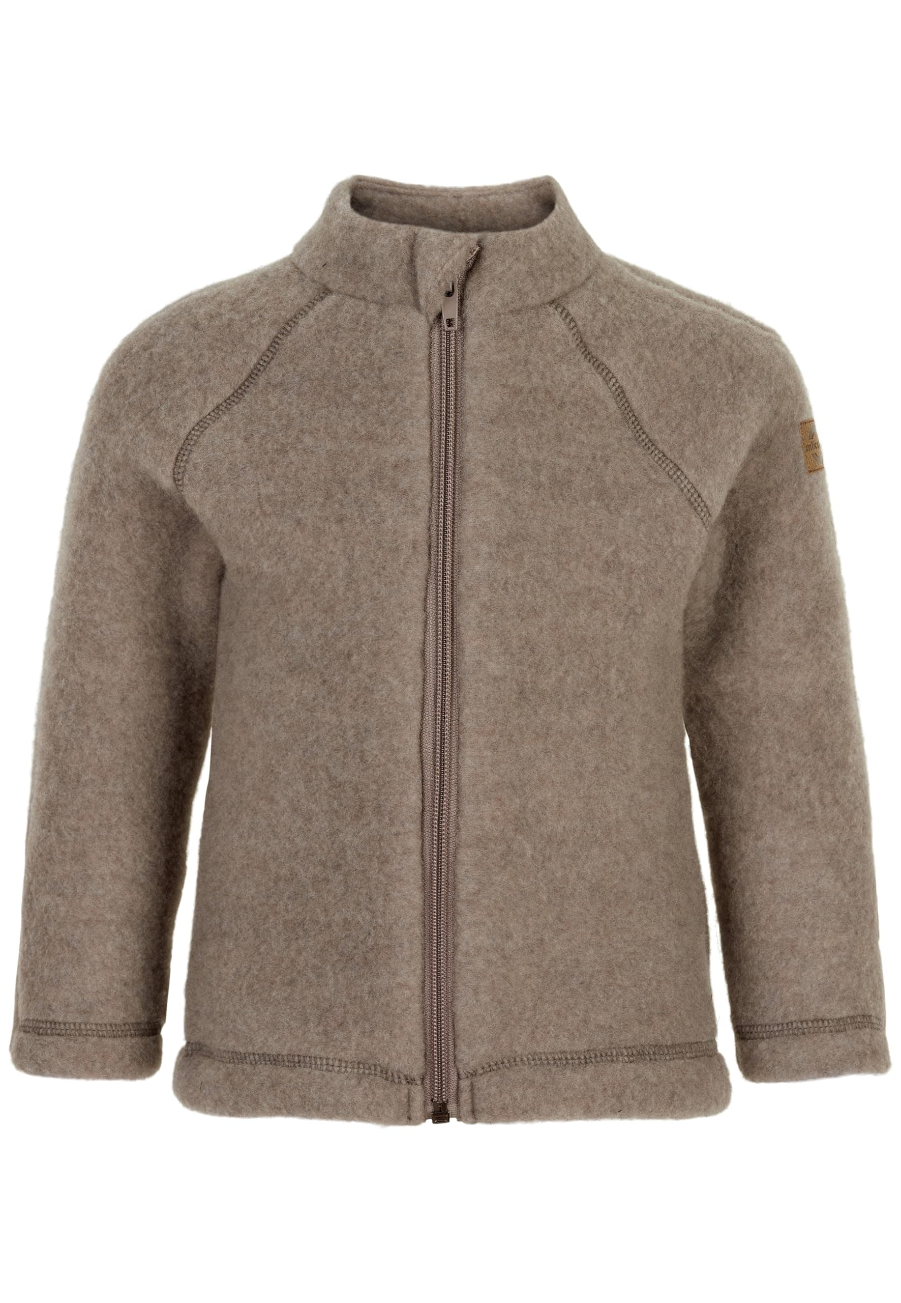 Mikk-line Walkjacke | OEKO-TEX Standard 100 | Babyjacke mit Reißverschluss für baby und kinder | 95% Wolle - 100% mulesingfrei Merinowolle | Für Mädchen und Jungen | Umkehrbare Bündchen 98 Melange Denver Angebot bei HelloDeals