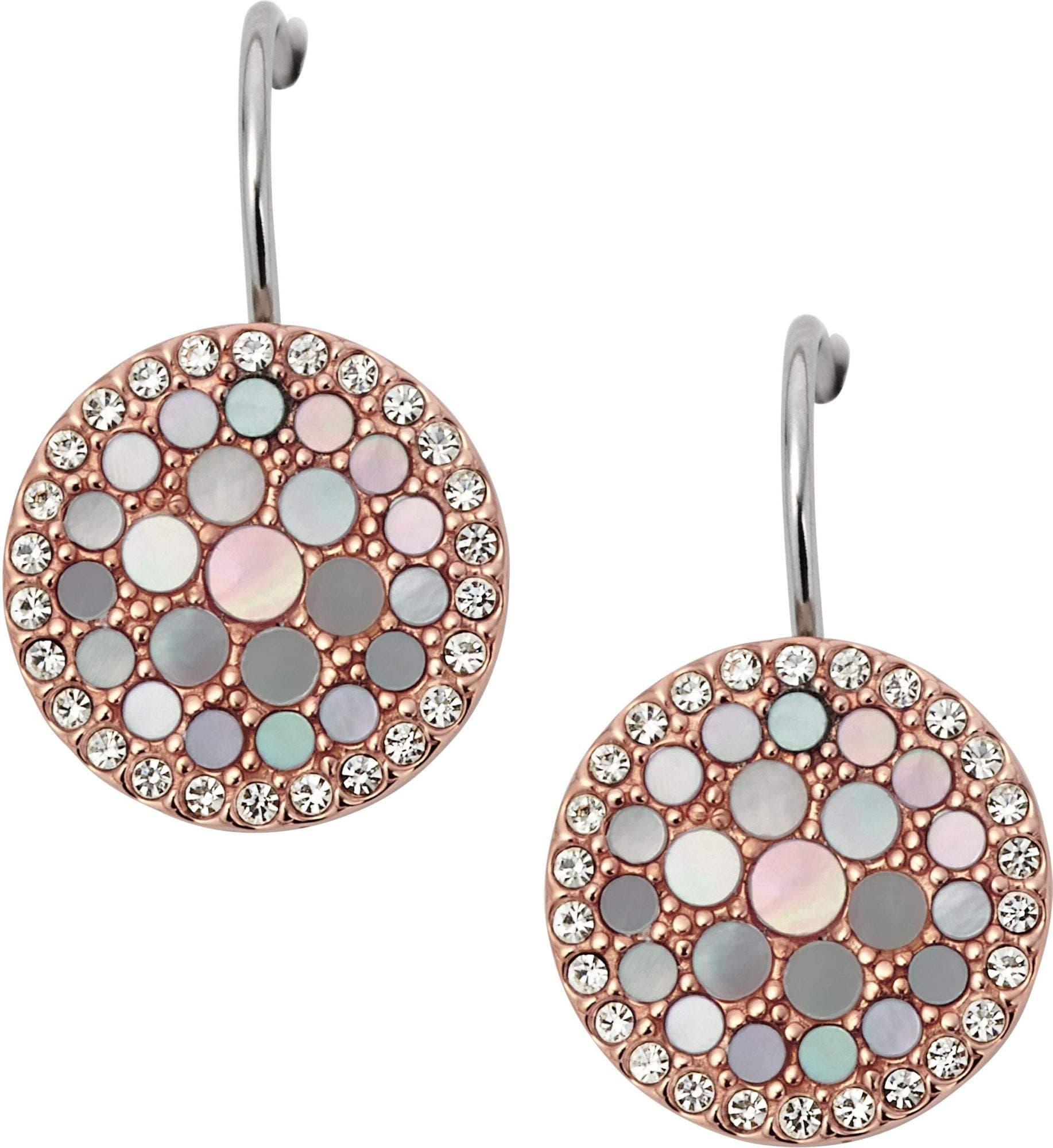 Fossil Ohrringe Für Frauen, 1,27 Cm Rose Gold Edelstahl-Ohrringe, JF01737791 Angebot bei HelloDeals