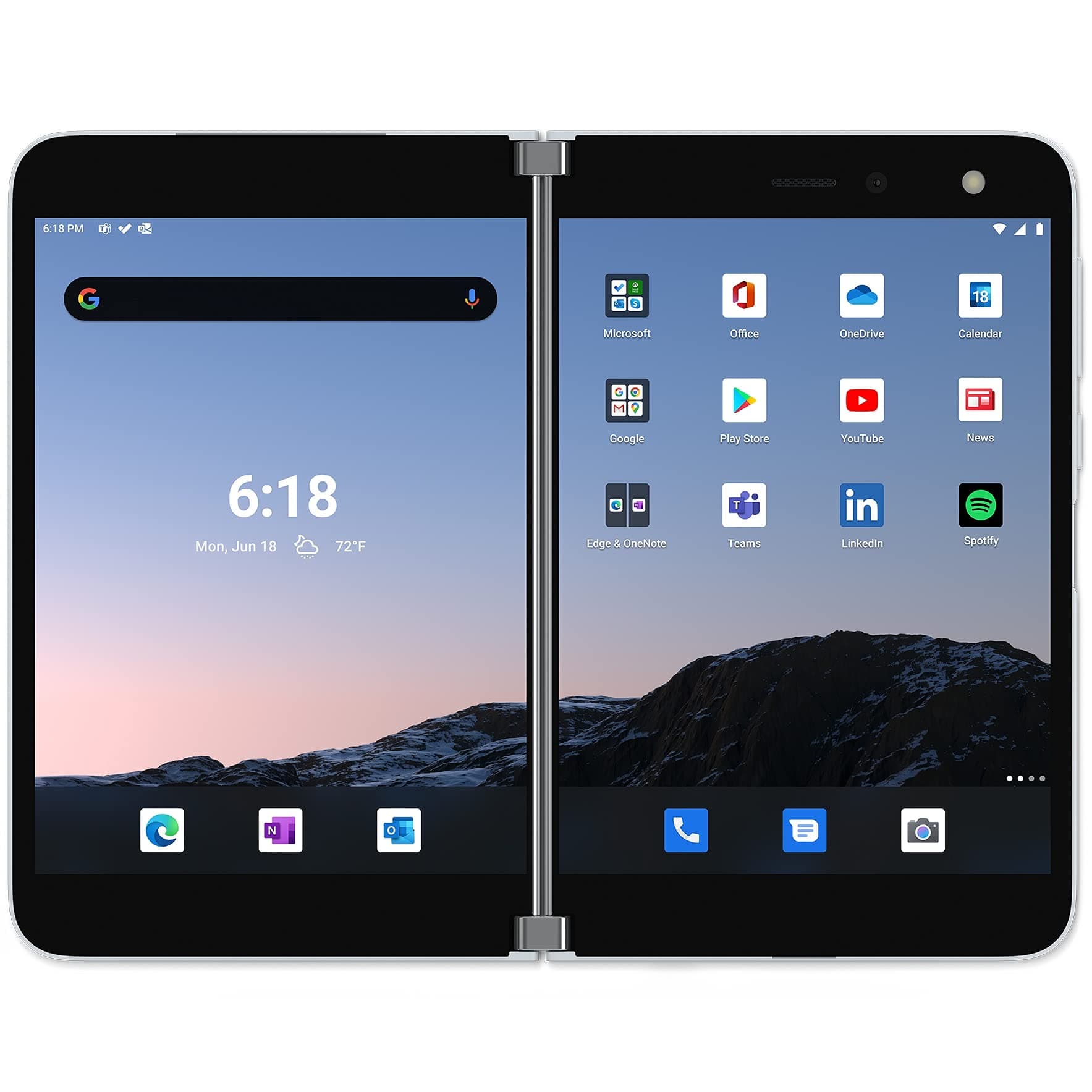 2020 Microsoft Surface Duo, 256GB, Gletscher (Generalüberholt) Angebot bei HelloDeals