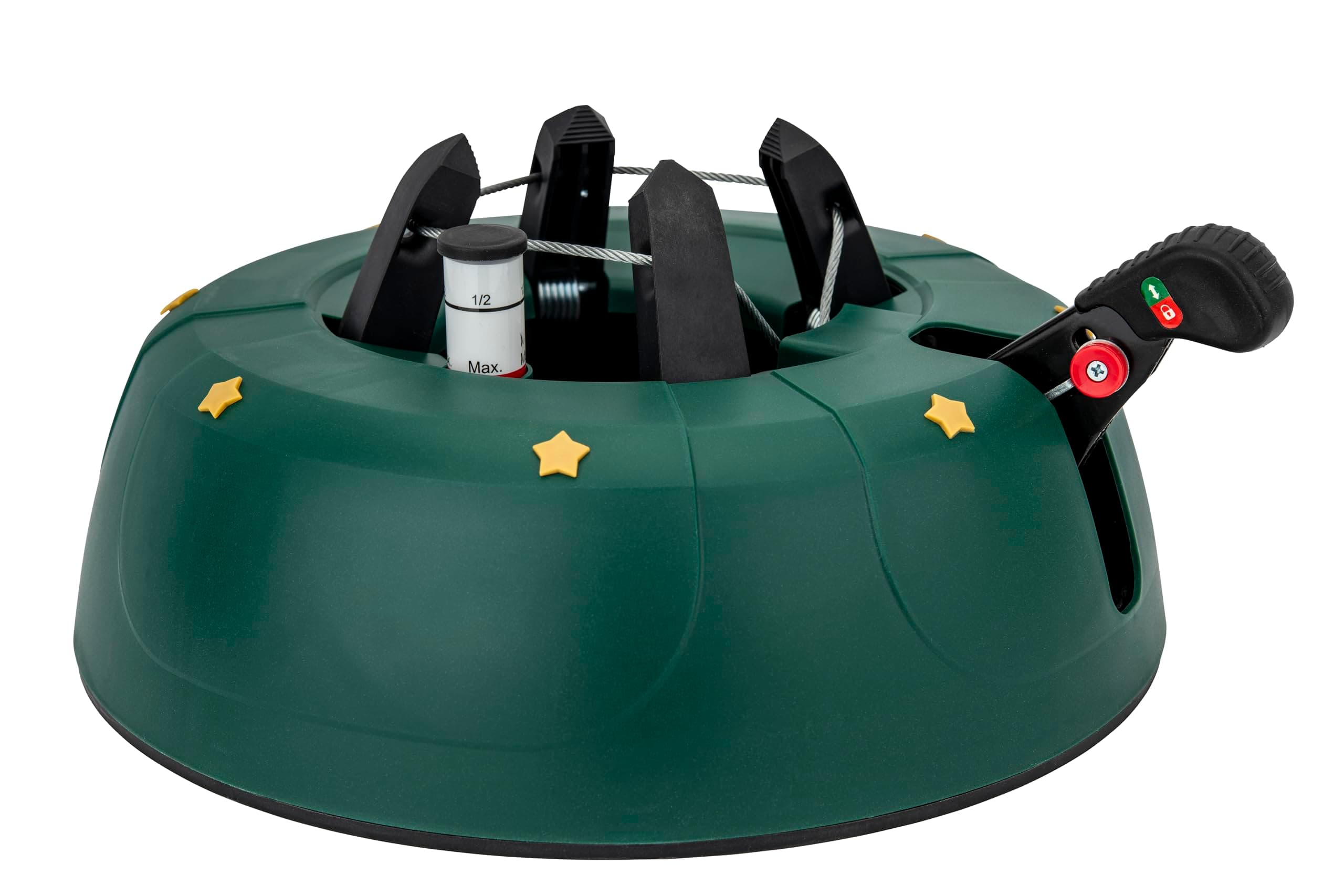 Star-Max Christbaumständer by F-H-S, Start 2, Modell 2019, für Baumhöhe bis 2,50 m, Weihnachtsbaumständer mit Fuhebelfunktion und Einseiltechnik, grün Angebot bei HelloDeals