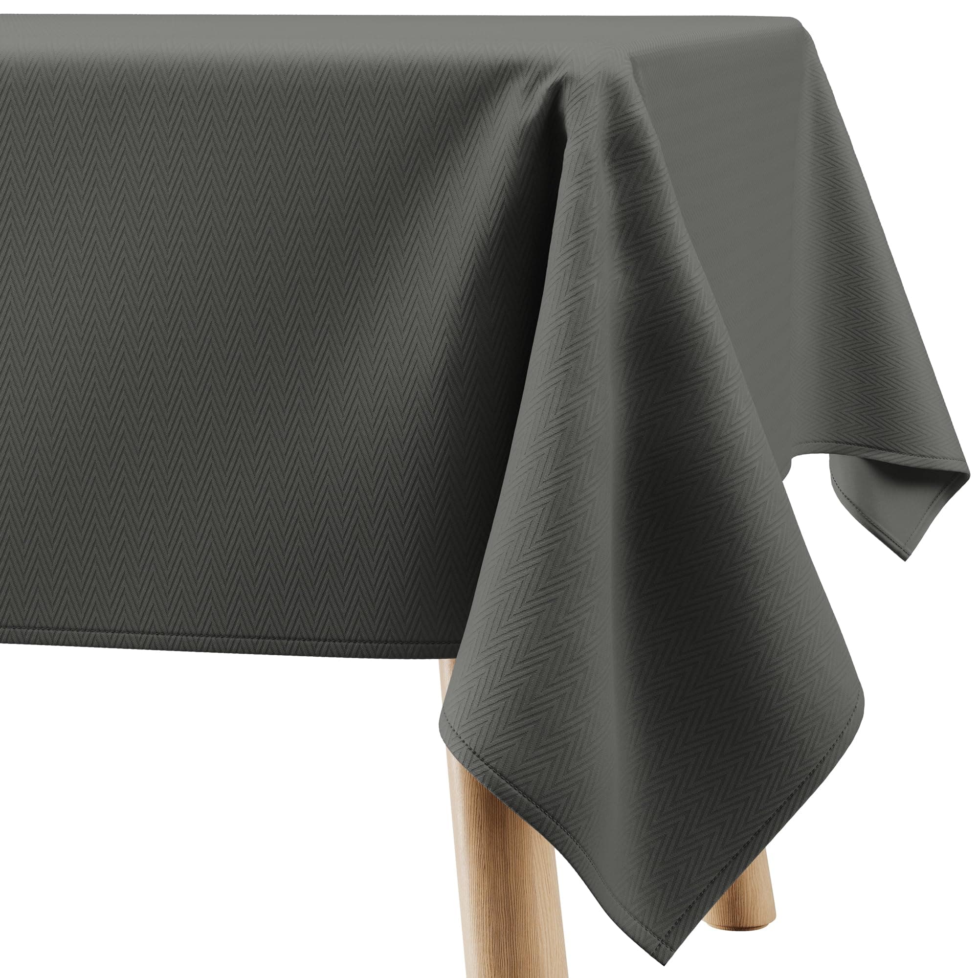 Tischdecke 150x350 cm Grau Abwaschbar Für Indoor Outdoor geometrisches Zickzackmuster Verte 150 x 350 cm (Rechteckig) Graphit Verte Angebot bei HelloDeals