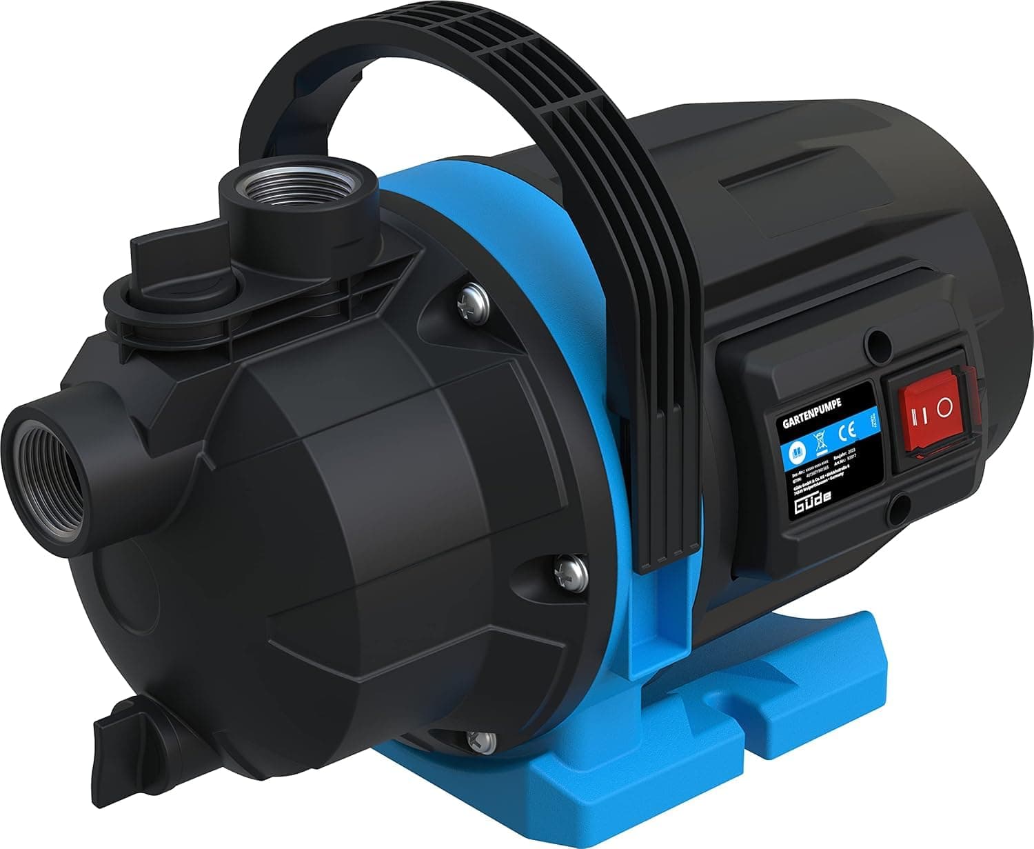 Güde Gartenpumpe GP 6035 (600 W, max. Fördermenge 3200 l/h, Ansaughöhe bis 7 m, Anschlussgewinde 1“ IG, Jet-Pumpe zur Gartenbewässerung) Single Angebot bei HelloDeals