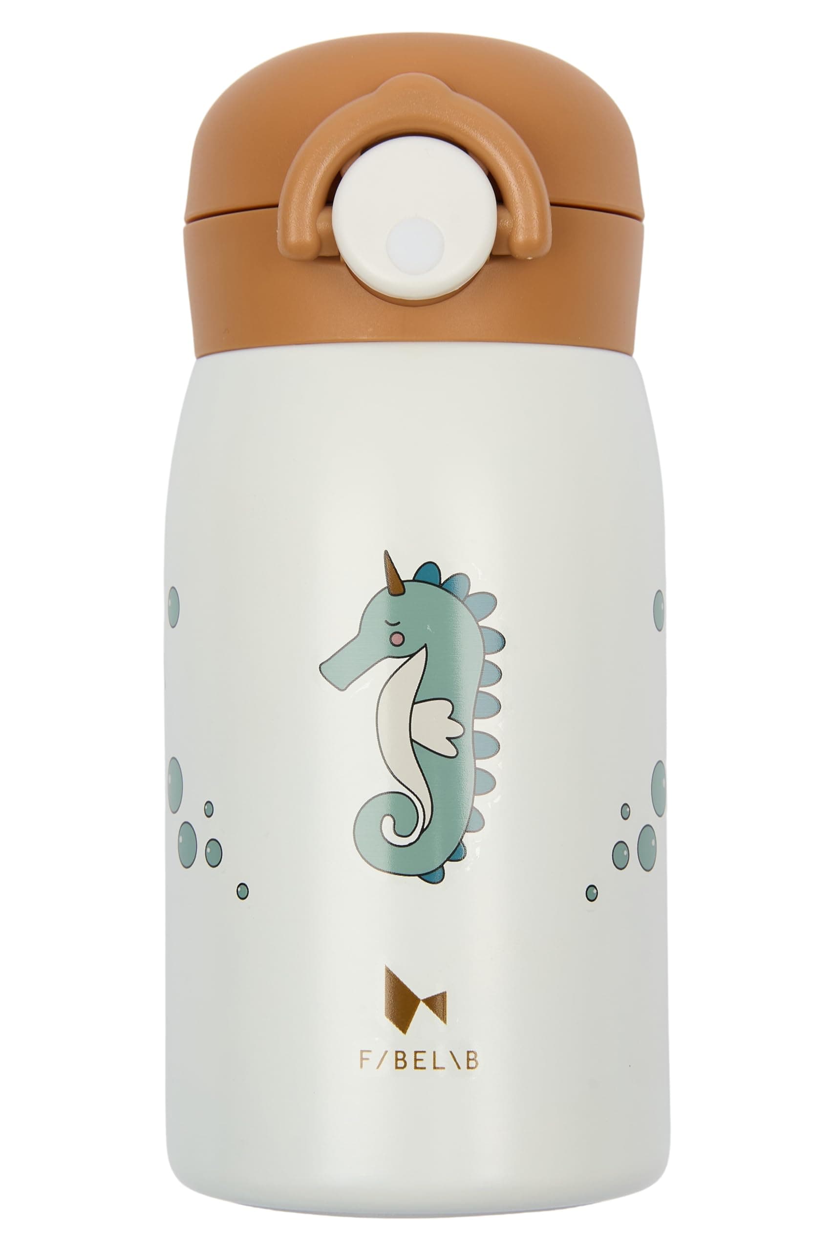 Fabelab Trinkflasche Kinder 320 ml | Kinder Trinkflaschen Seepferdchen | Edelstahl Bpa Frei | Schule Auslaufsicher | Wasserflasche Angebot bei HelloDeals