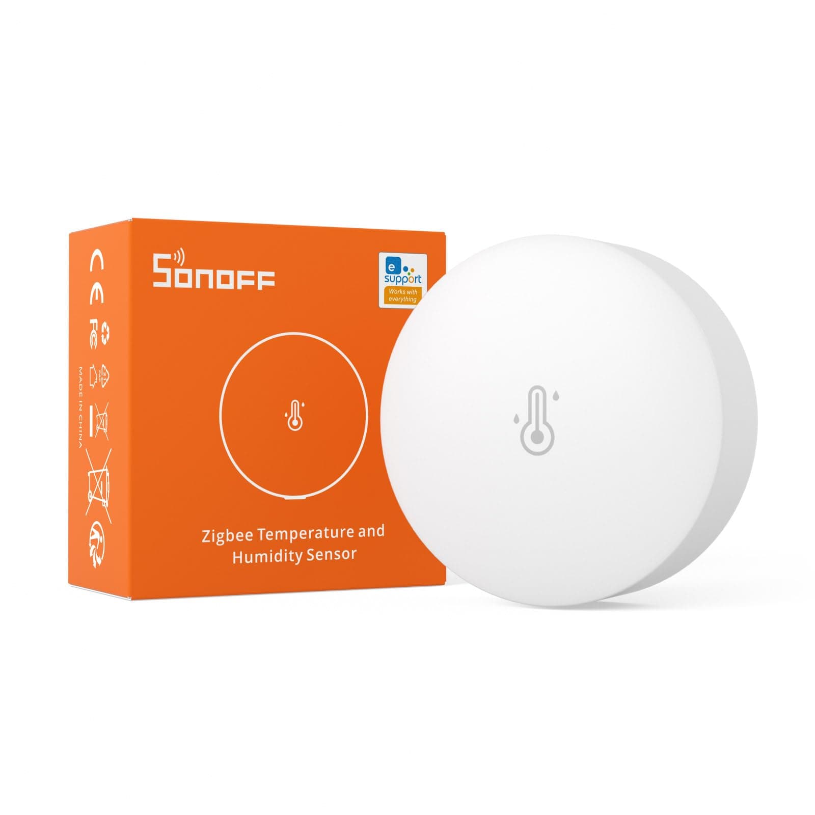 SONOFF SNZB-02P Zigbee Temperatur- und Feuchtigkeitssensor,Smart Thermometer Hygrometer mit Komfortalarm,Zigbee Temperatursensor Kompatibel mit Alexa/Google Home/HA/IFTTT,Zigbee Hub Erforderlich. SNZB-02P 1 Stück 45 x 45 x 17.7 cm Angebot bei HelloDeals