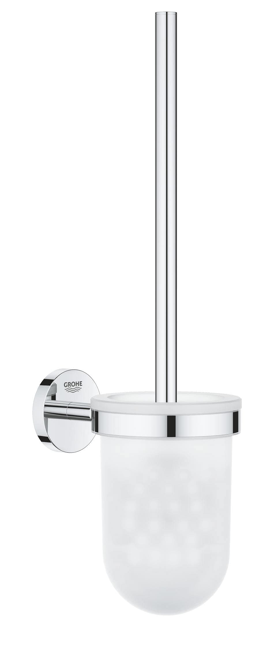 GROHE Start Cosmopolitan, Toilettenbürstenset WC ohne Bohren (Klobürste mit Halter, Wandmontage, zum Kleben oder Bohren geeignet, Kleber separat kaufen, mit Schrauben und Dübel), chrom, 41169000 ohne Kleber Angebot bei HelloDeals