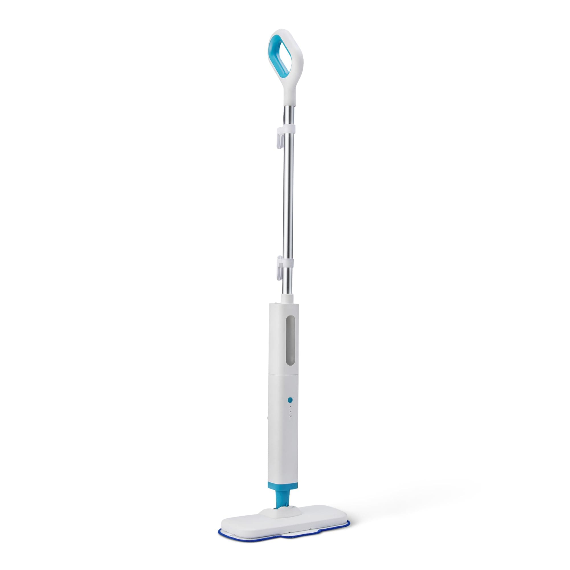 Amazon Basics Dampfwischer für die Reinigung von Hartböden mit 450-ml-Tank, 6m Kabel, 3 waschbare Pads, Weiß Angebot bei HelloDeals