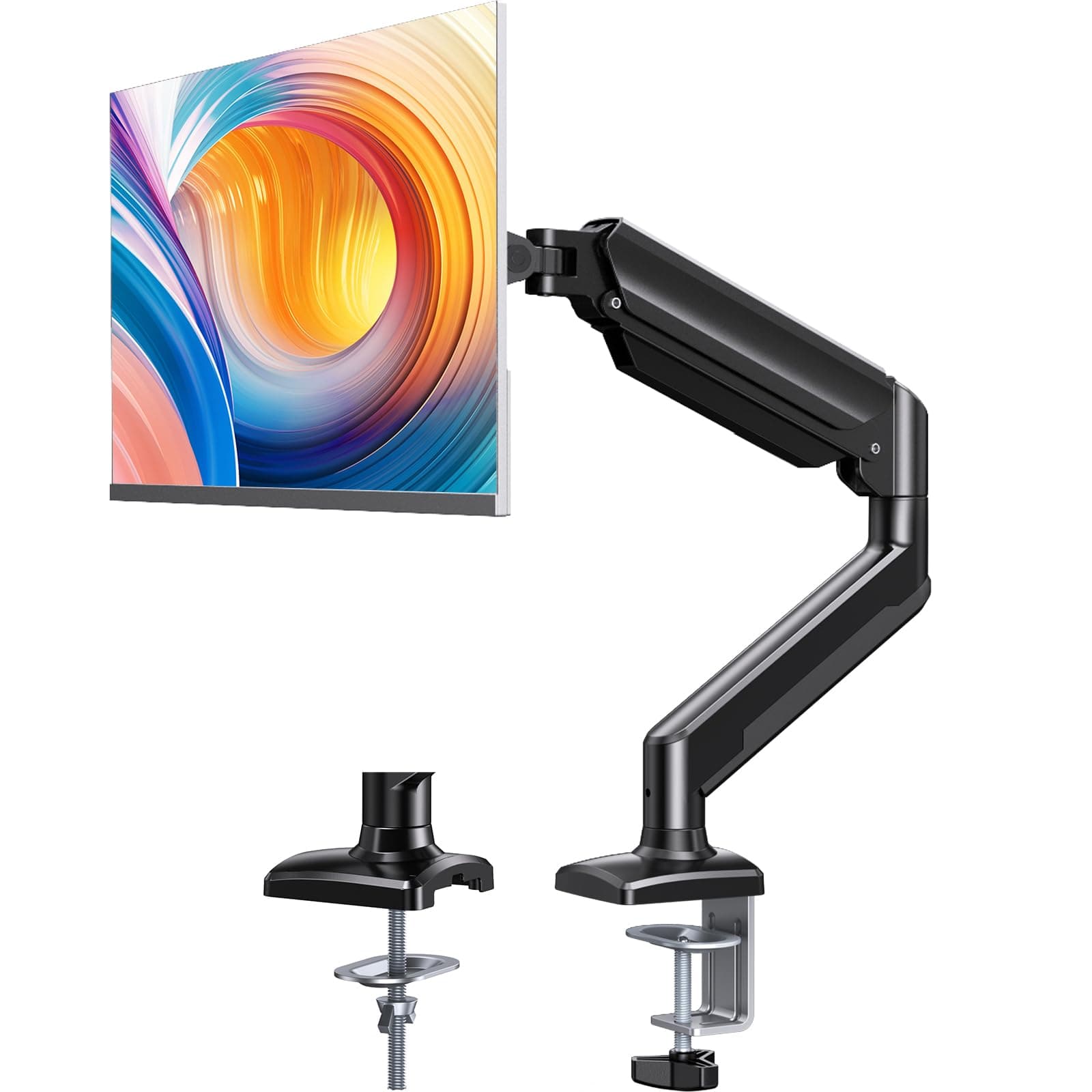 ErGear Monitor Halterung für 13 bis 34 Zoll Bildschirme, Verstellbare Monitorhalterung hält bis zu 10 kg, Monitorarm mit 2 Befestigungsarten, Bildschirmhalterung passend für VESA 75 100 Angebot bei HelloDeals