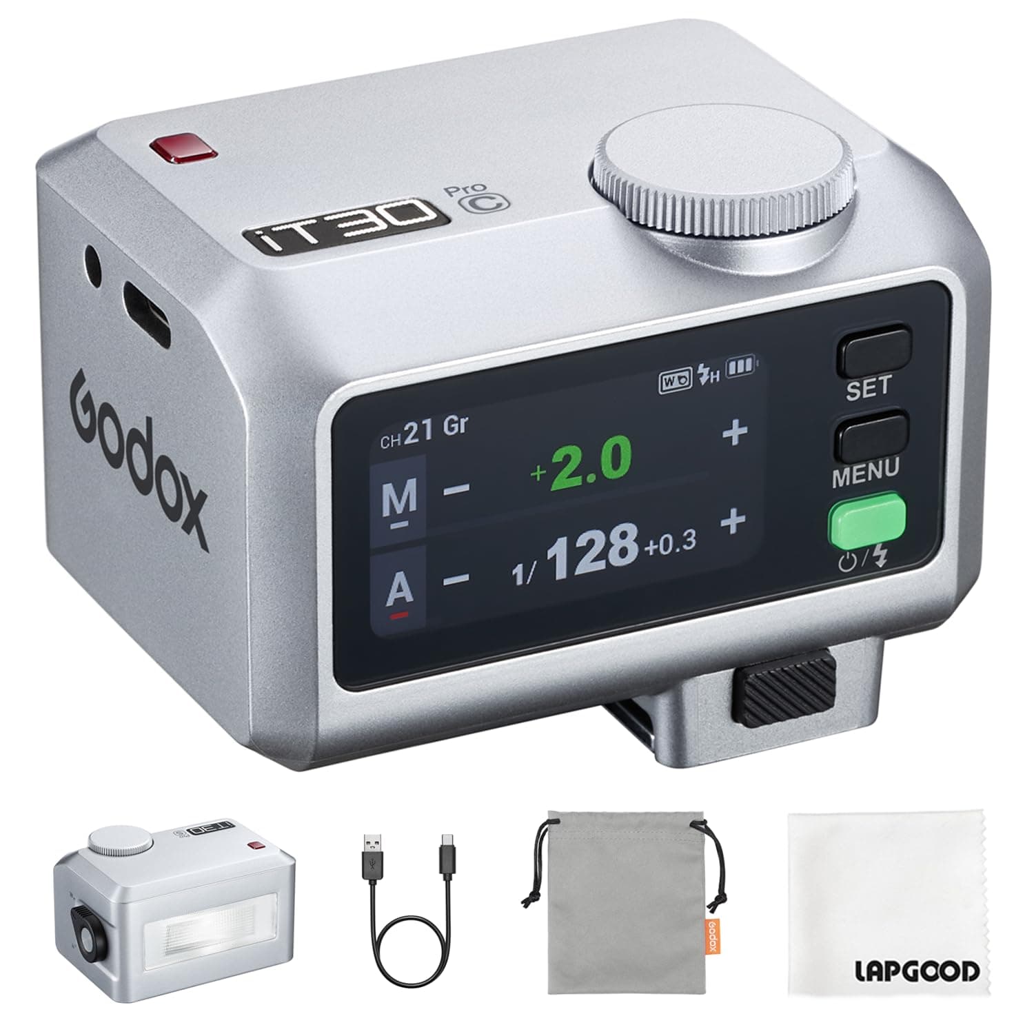 Godox IT30PROC iT30Pro C TTL Blitz und Blitzauslöser für Canon,iT30Pro-C 2.4G Mini Kamerablitz HSS 7.4V/900mAh mit Touchscreen für Canon 80D 70D 750D EOS 1DX 6DMarkll 77D M5 M3 M50 R7 R50(Silber) iT30Pro-C (Silber) Angebot bei HelloDeals