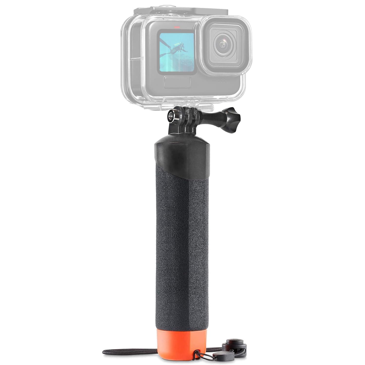 FitStill Wasserdichter Schwimmender Griff für Go Pro Hero 13/12/11/10/9/8/7/6/5/4k/max, DJI Osmo Action 5 pro/4/3, Insta 360 ace pro 2/X5/X4 und andere Action-Kameras, Unterwasser Selfie-Stick-Griff Angebot bei HelloDeals