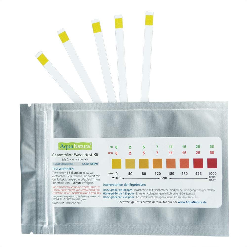 Trinkwasser Wasserhärtetest Härte/Gesamthärte (10 Teststreifen) zuverlässige und schnelle Ergebniss Angebot bei HelloDeals