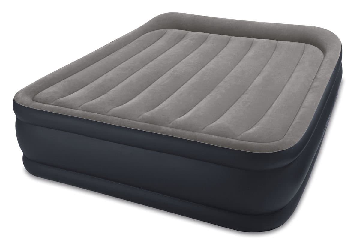 Intex Deluxe Pillow Rest Raised Luftbett - Queen - 152 x 203 x 42 cm - Mit eingebaute elektrische Pumpe Single Angebot bei HelloDeals