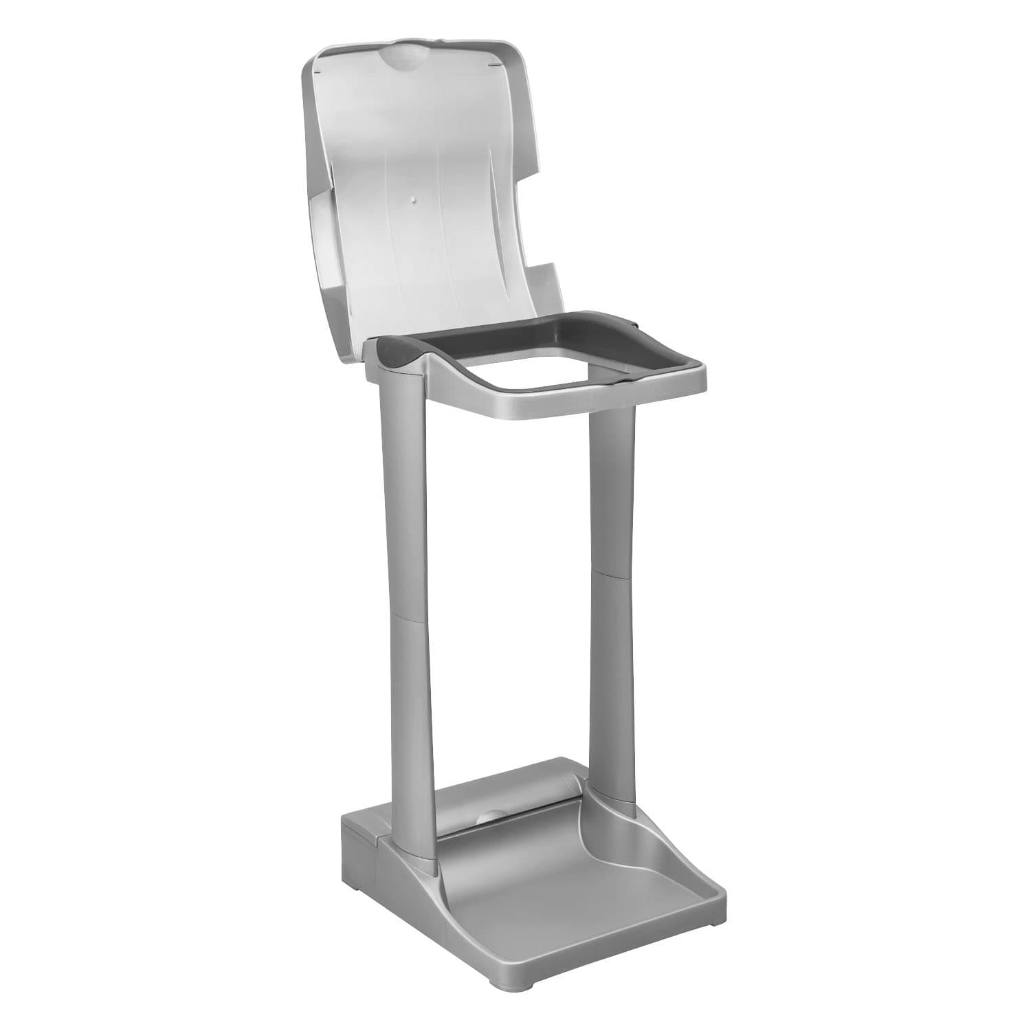 keeeper System-Müllsackständer mit integriertem Aufbewahrungsfach, 60-120 l, Ole, Silber Angebot bei HelloDeals