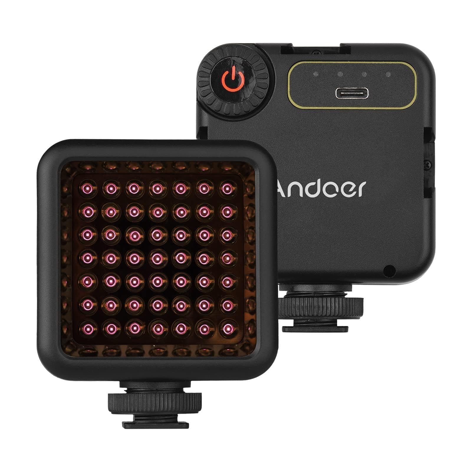 IR49S Mini IR Nachtsichtlicht Infrarot-Fotolicht für Videokamera Camcorder Eingebauter Akku mit 3 Kaltschuhhalterungen für Vlog-Videoaufnahmen Angebot bei HelloDeals