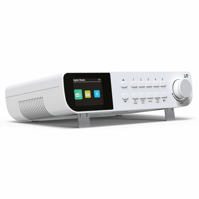 DAB Radio, LFF Küchenradio, DAB Digitalradio, DAB+ Radios Unterbau, Tragbares Küchen Radios Kabelgebunden, Radio mit Farbdisplay Bluetooth Weiß Angebot bei HelloDeals