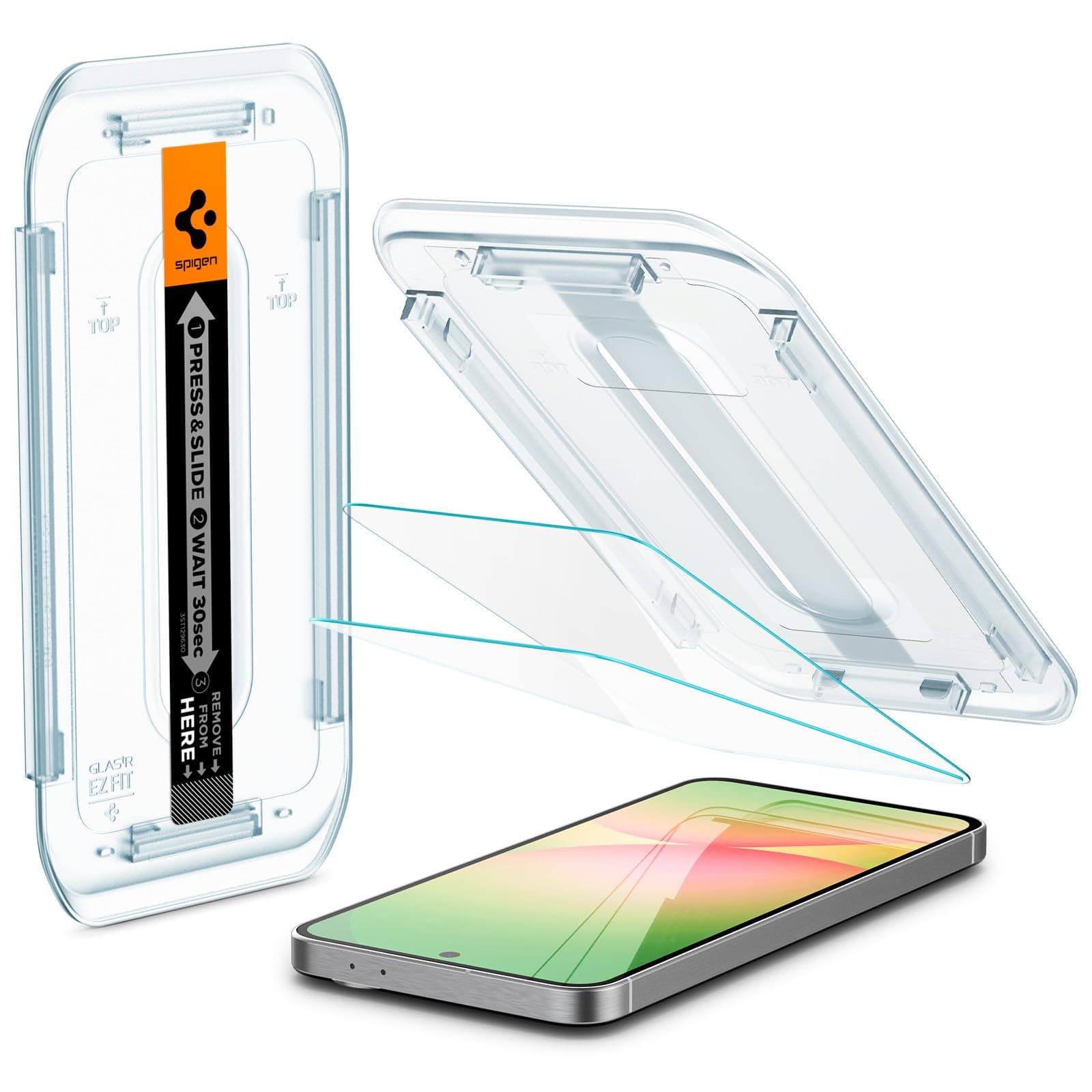 Spigen Glas.tR EZ Fit Schutzfolie kompatibel mit Samsung Galaxy A56 5G, Galaxy S24 FE, 2 Stück, Kratzfest, 9H Härte Folie Galaxy A56 5G / S24 FE Angebot bei HelloDeals