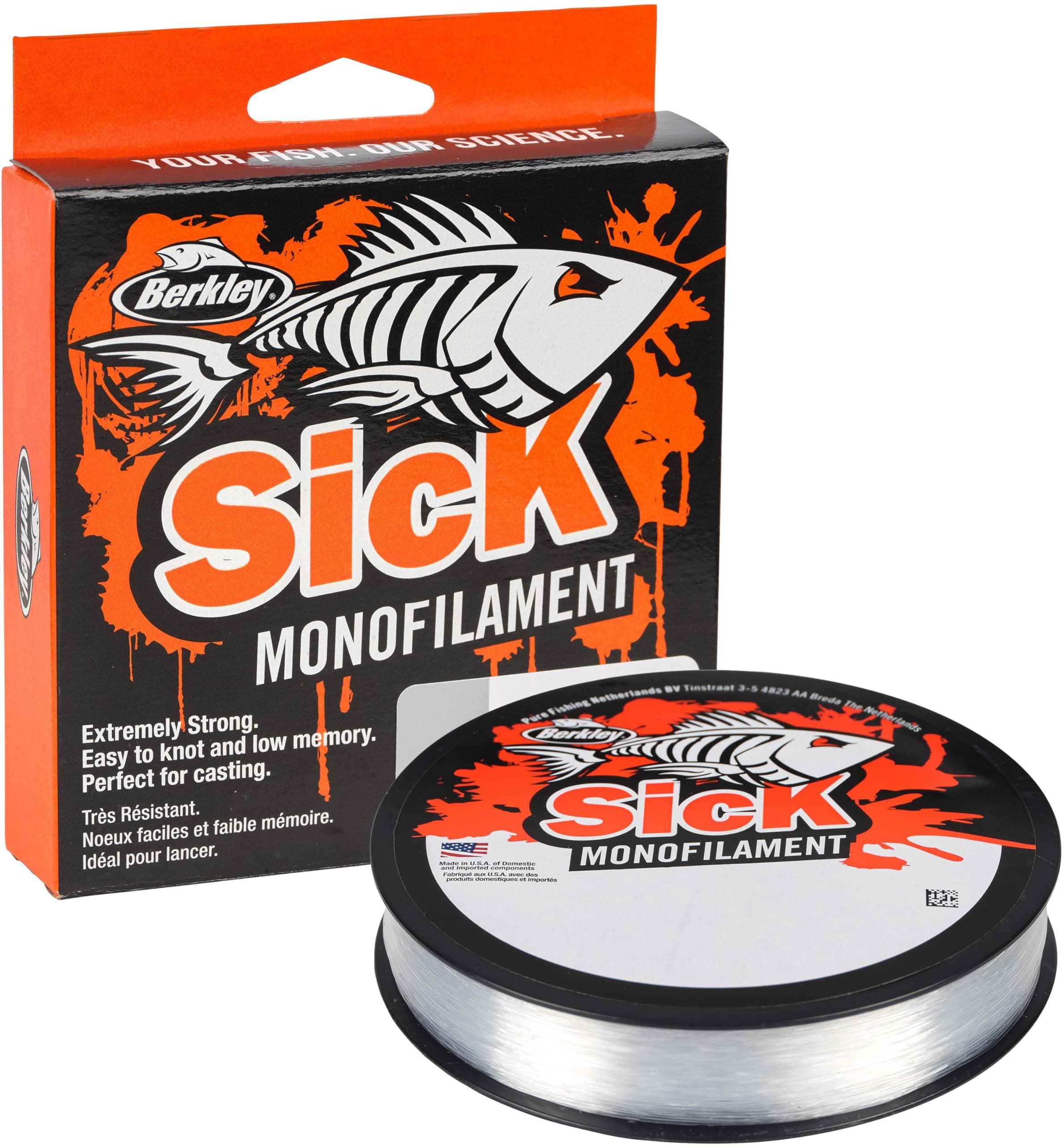 Berkley Sick Nylon-Angelschnur – Monofil-Angelschnur mit geringer Dehnung, wenig Drall, abriebfest und perfekt zum Süßwasser- oder Meeresangeln 0.45mm | 18.5kg | 40lb | 300m Angebot bei HelloDeals