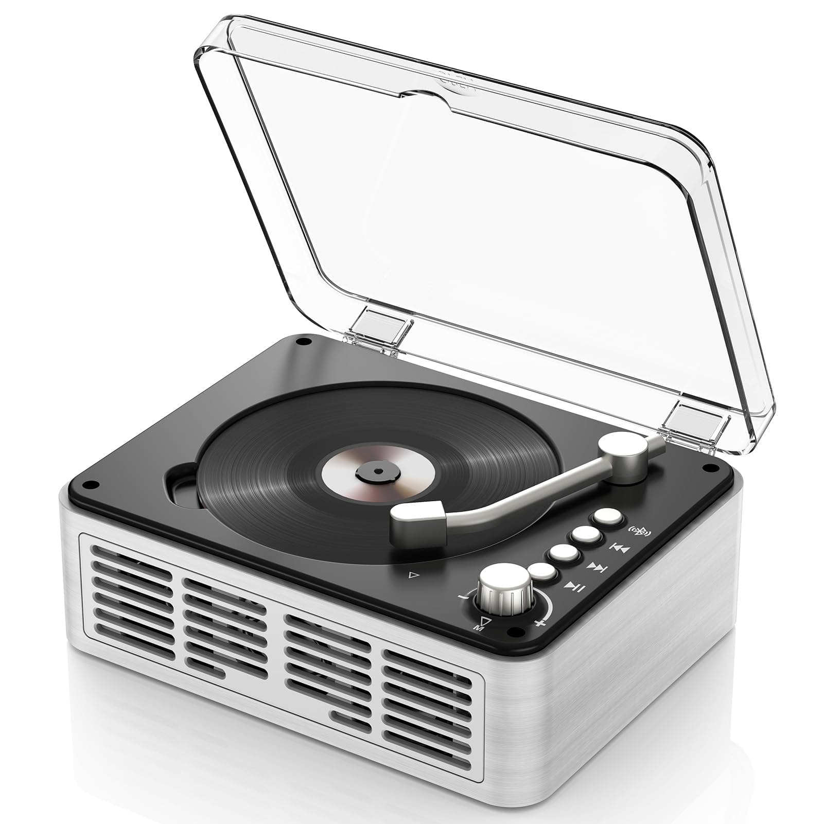 Tragbarer Bluetooth CD Player mit Fernbedienung - Timzeit Weiße Retro CD Spieler mit HiFi-Sound Lautsprecher A-B Wiedergabe für Kinder FM-Radio Unterstützung Kopfhöreranschluss USB/AUX für zu Hause Angebot bei HelloDeals