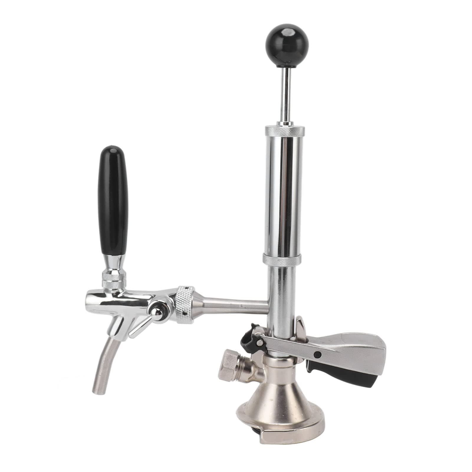 4-Zoll-Bierfass-Partypumpe, Edelstahl-Bierfass-Zapfhahn, Fass-Handpumpe mit Bierhahn, Fassbier-Kegerator-Pumpe, für Selbstgebraute Picknick-Partys, Hochzeitsveranstaltungen Angebot bei HelloDeals