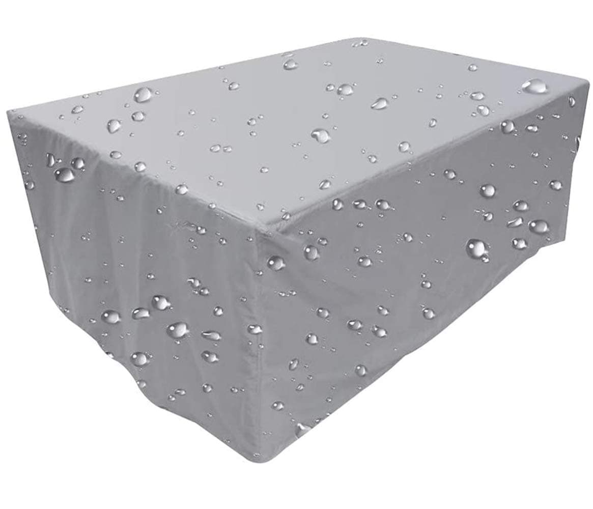 Gartenmöbel Abdeckung, Abdeckplane für Gartenmöbel Wasserdicht Winterfest, Alle Größen Atmungsaktiv Oxford Schutzhülle Gartenmöbel Rechteckig UV-Outdoor Furniture Cover 180x100x70cm,(70.9x39.4x27.6in) Silber Grau Angebot bei HelloDeals