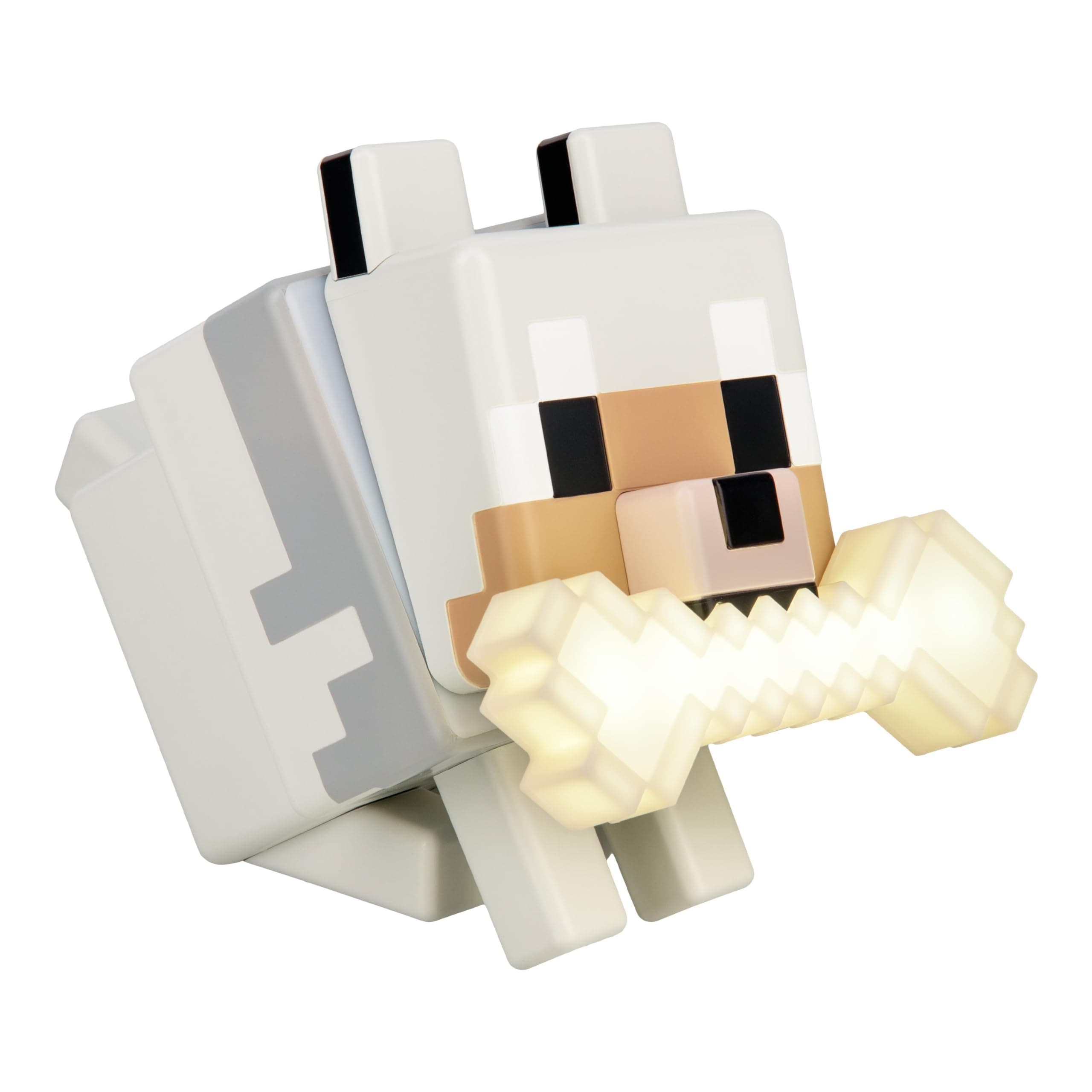 Paladone GloBuddies 3D-Farbwechsel-Licht Wolf aus Minecraft, offiziell lizenziertes LED-Nachtlicht, Tippen zum Ändern der Farbe, Gaming-Fanartikel, batteriebetrieben Angebot bei HelloDeals